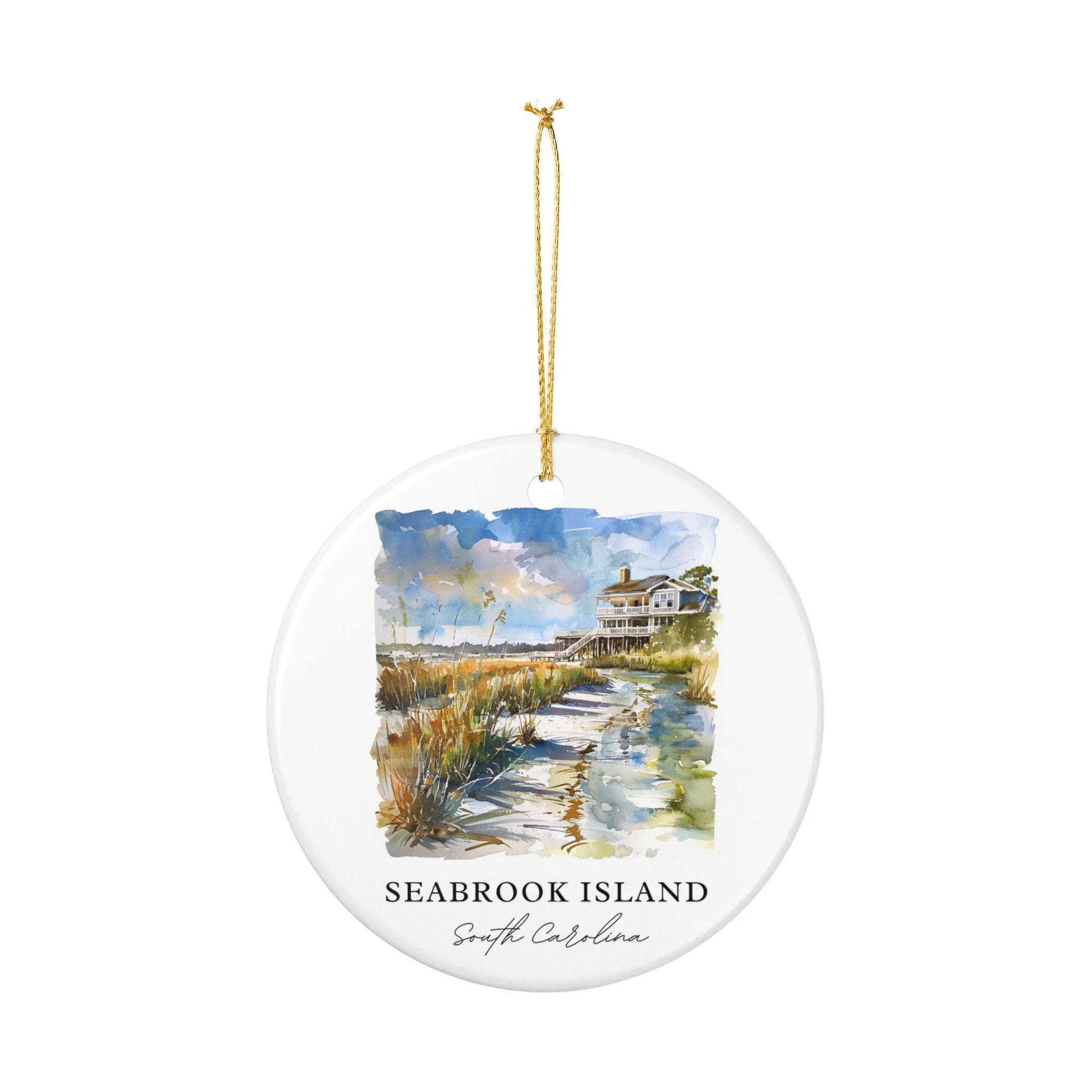 Seabrook Island Ornament: Unique Seabrook SC Souvenir, South Carolina Xmas Decor, and Authentic Seabrook Island Gift - Image 2