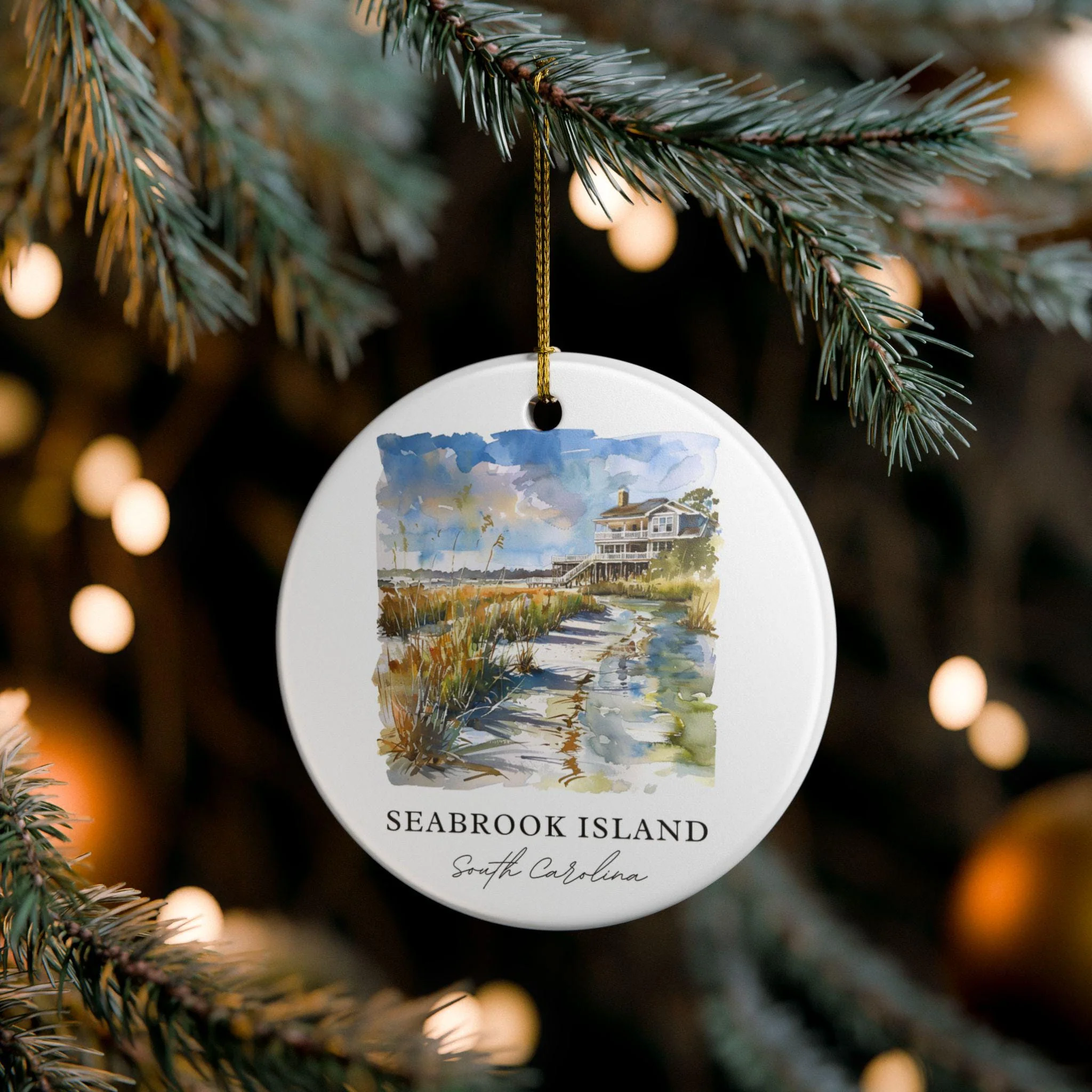 Seabrook Island Ornament: Unique Seabrook SC Souvenir, South Carolina Xmas Decor, and Authentic Seabrook Island Gift - Image 4