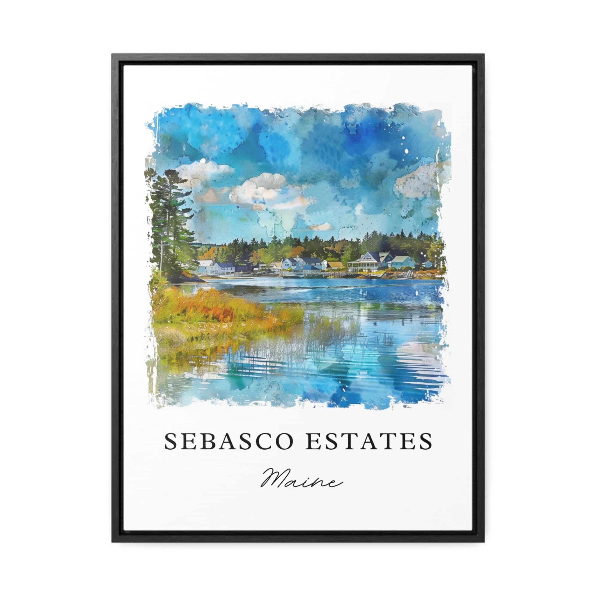 Phippsburg, ME, USA – Watercolor Art Print - Image 5