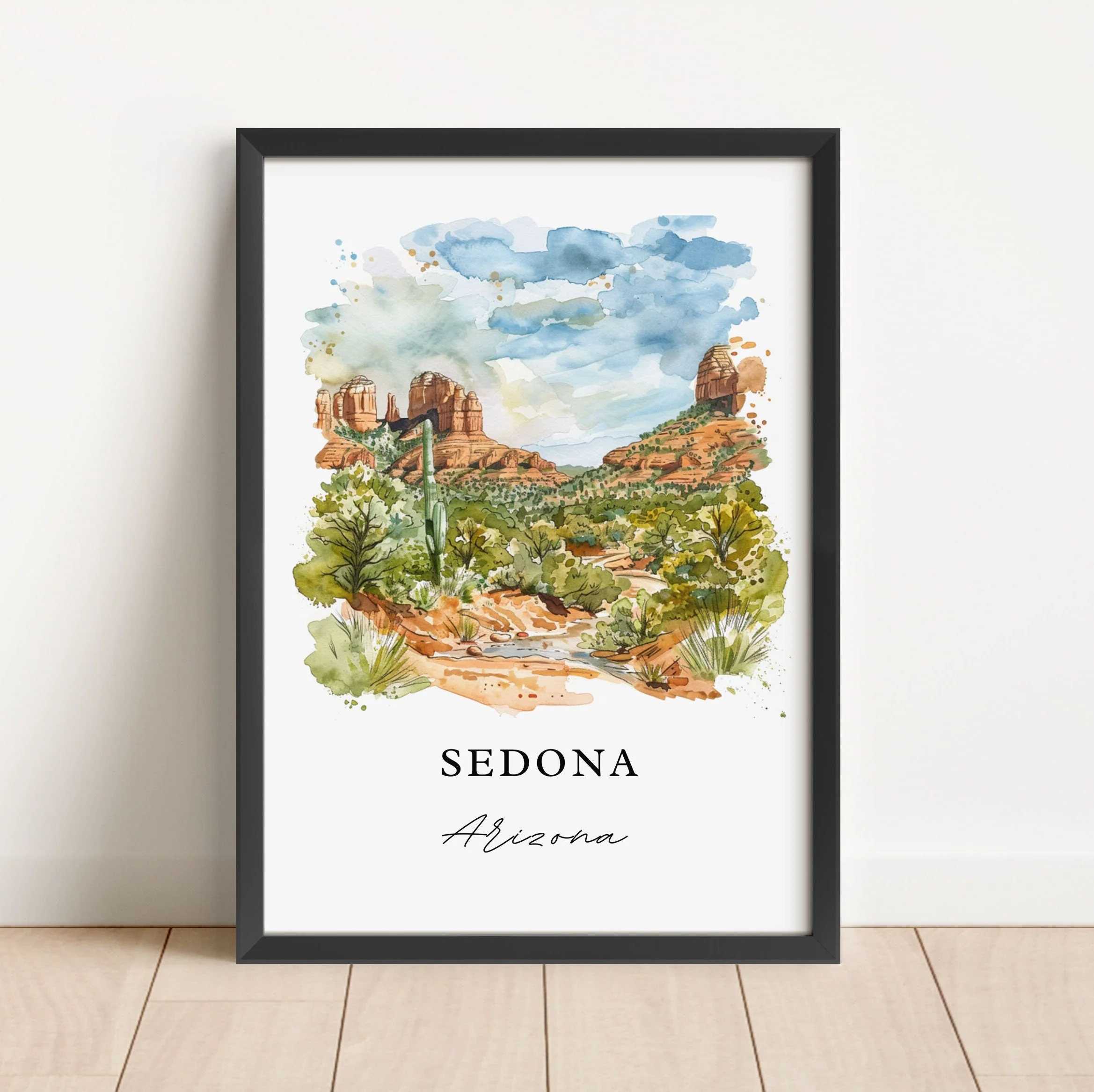 Sedona, Arizona – Watercolor Art Print