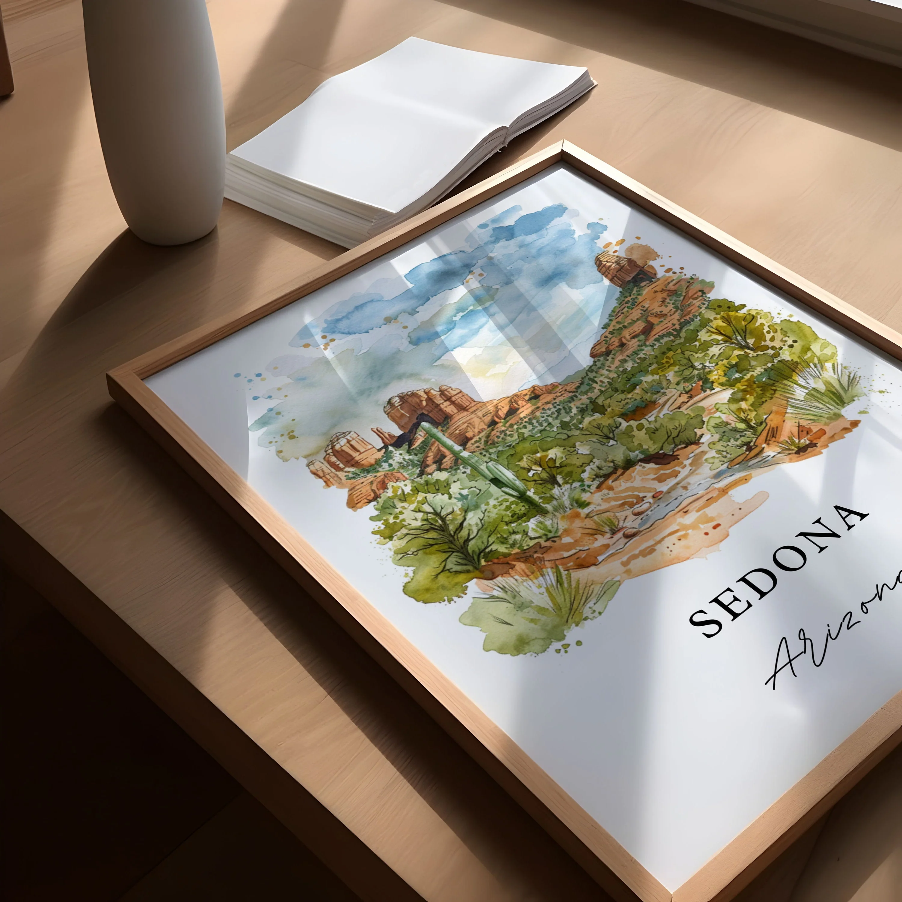 Sedona, Arizona – Watercolor Art Print - Image 3
