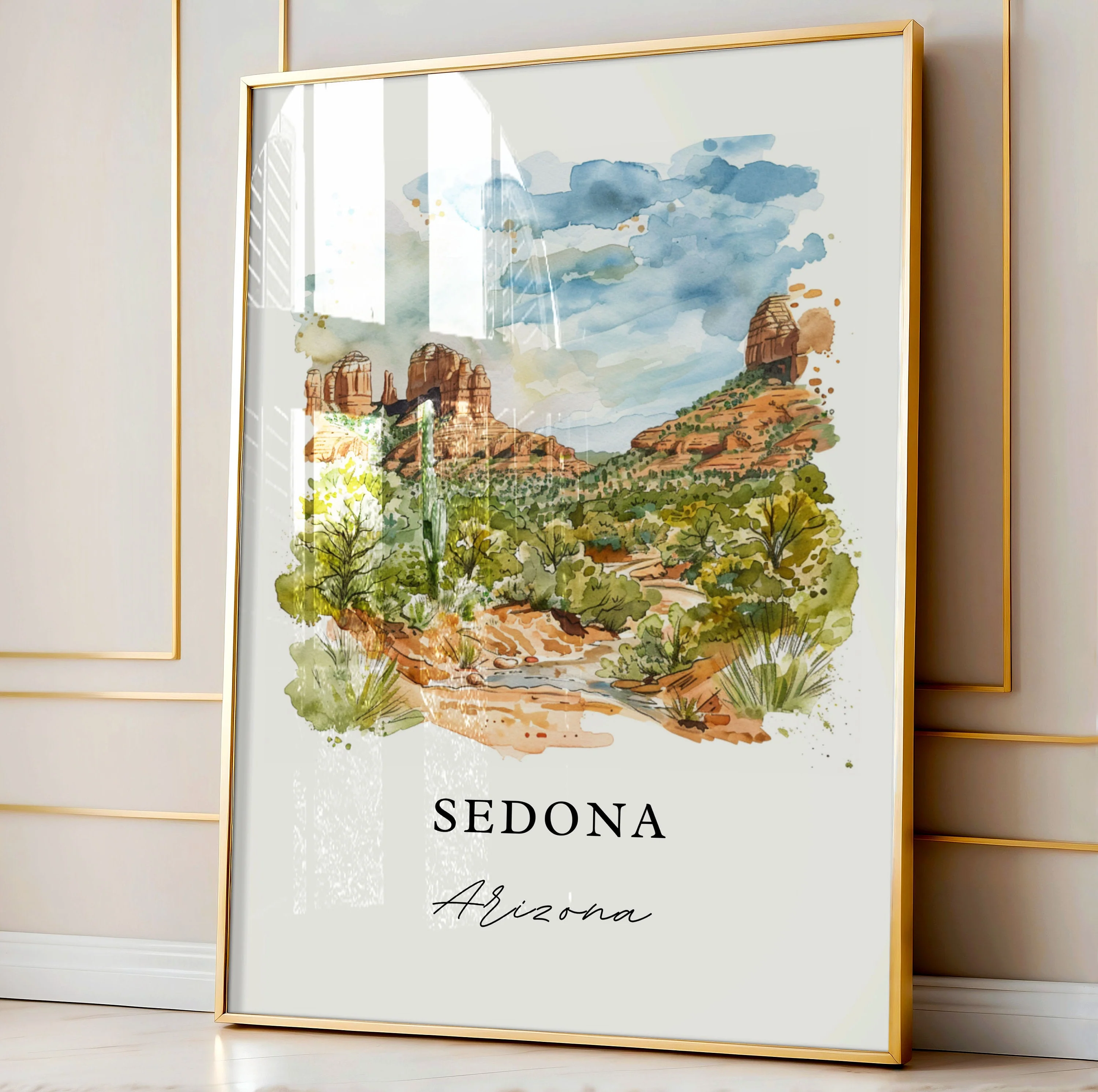Sedona, Arizona – Watercolor Art Print - Image 4