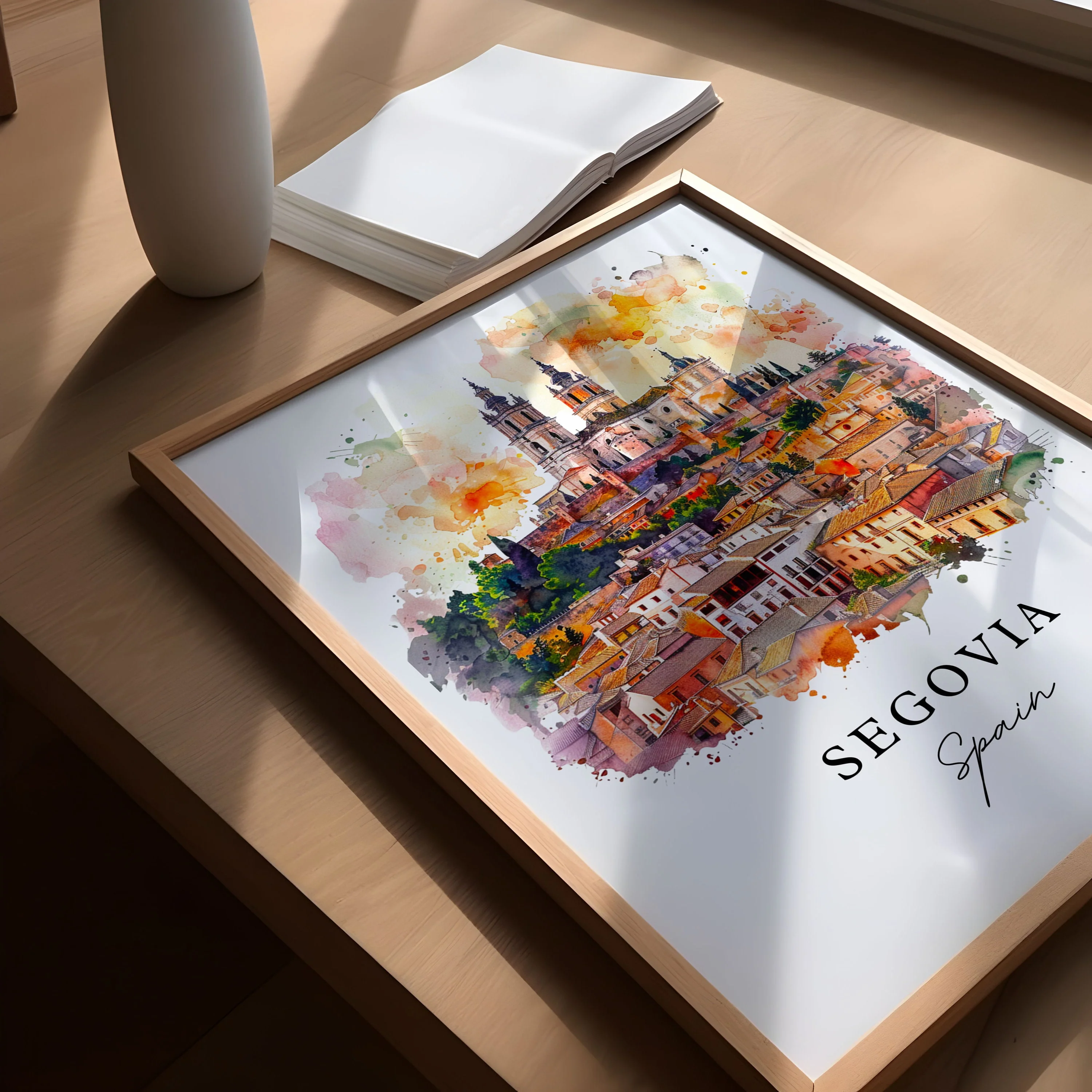 Segovia, Spain – Watercolor Art Print - Image 3