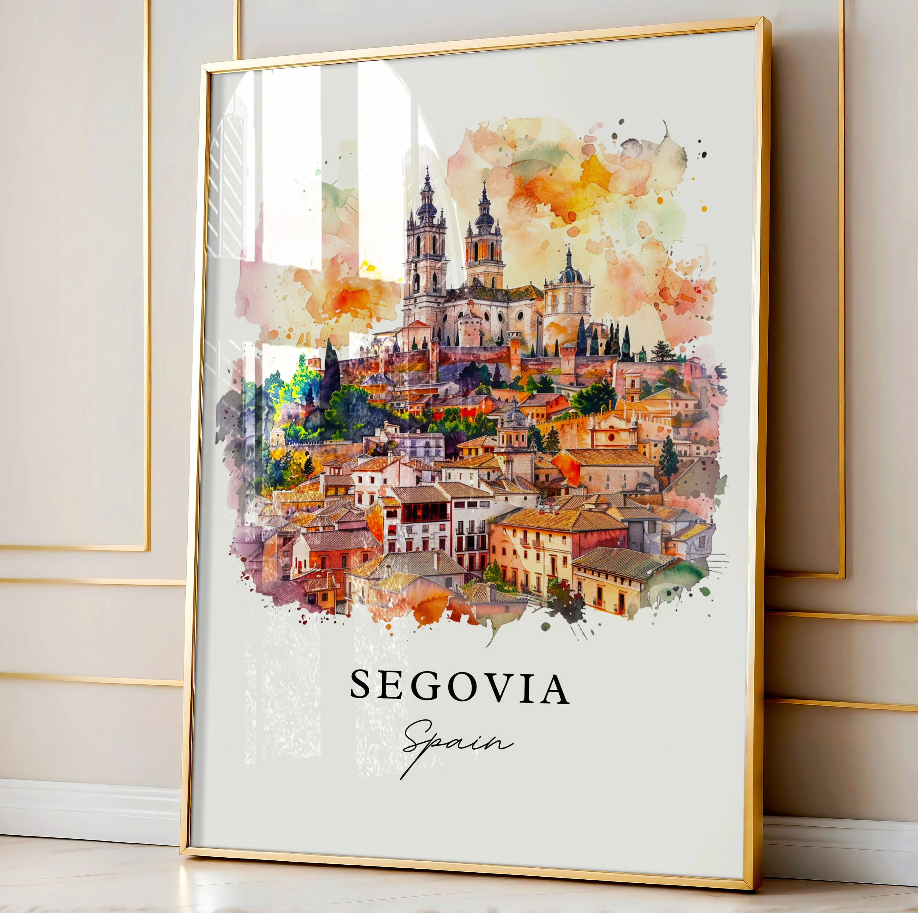 Segovia, Spain – Watercolor Art Print - Image 4