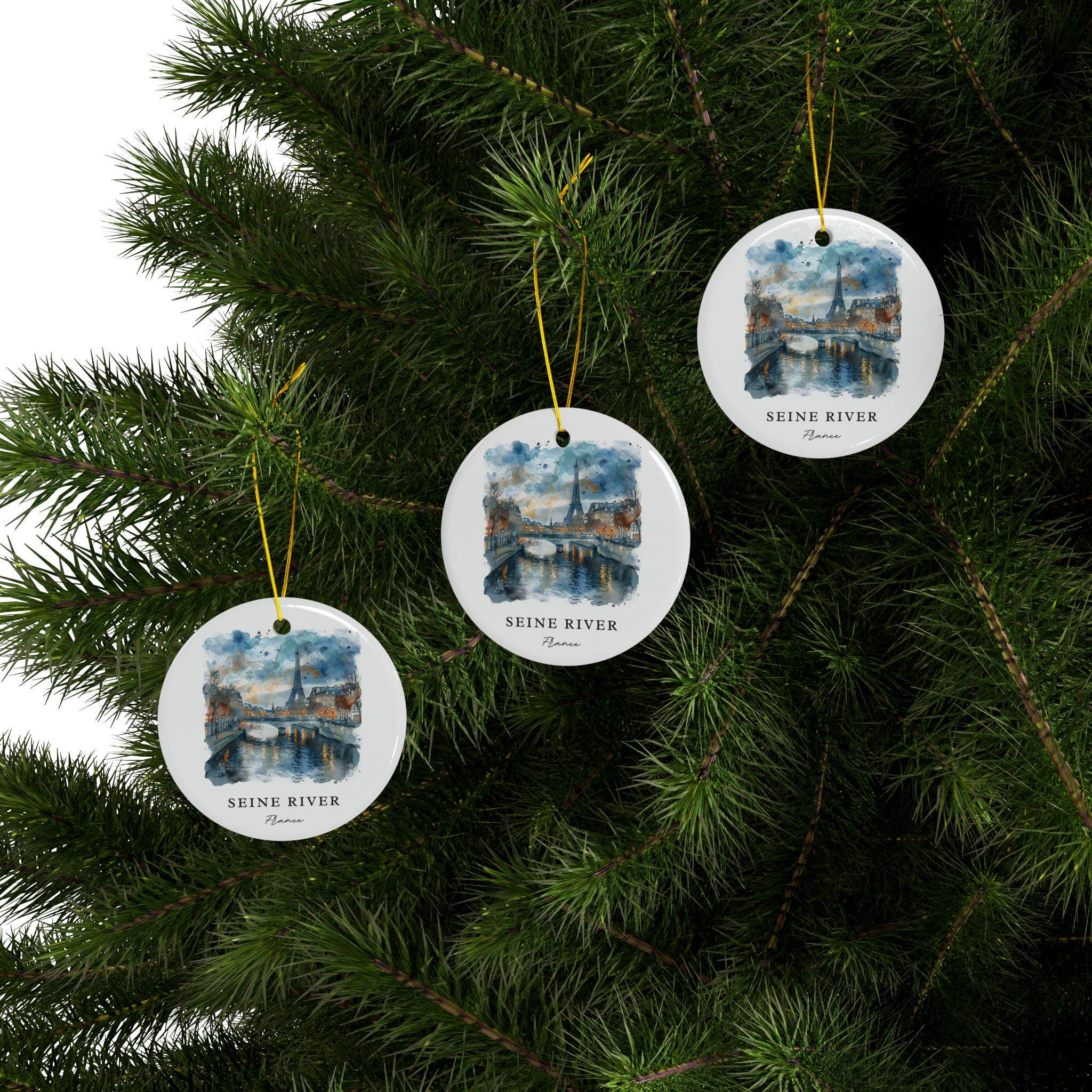 Seine River France Ornament: Unique Seine River Souvenir, Seine River Decor, and Authentic France Christmas Gift - Image 3