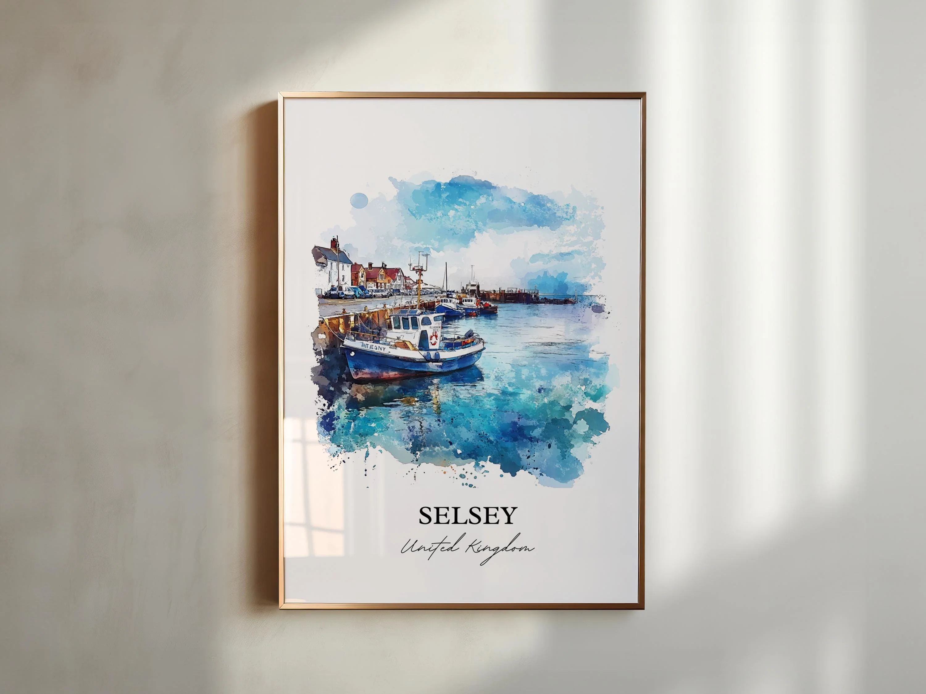 Selsey, England – Watercolor Art Print - Image 4