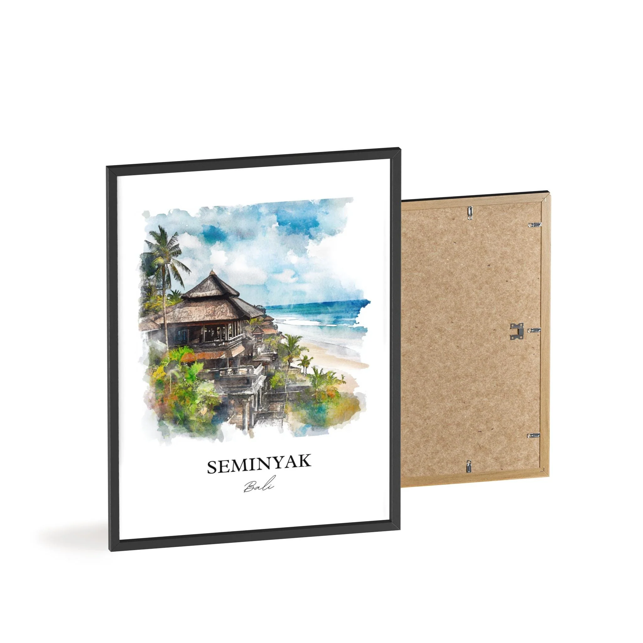 Seminyak, Bali – Watercolor Art Print - Image 8