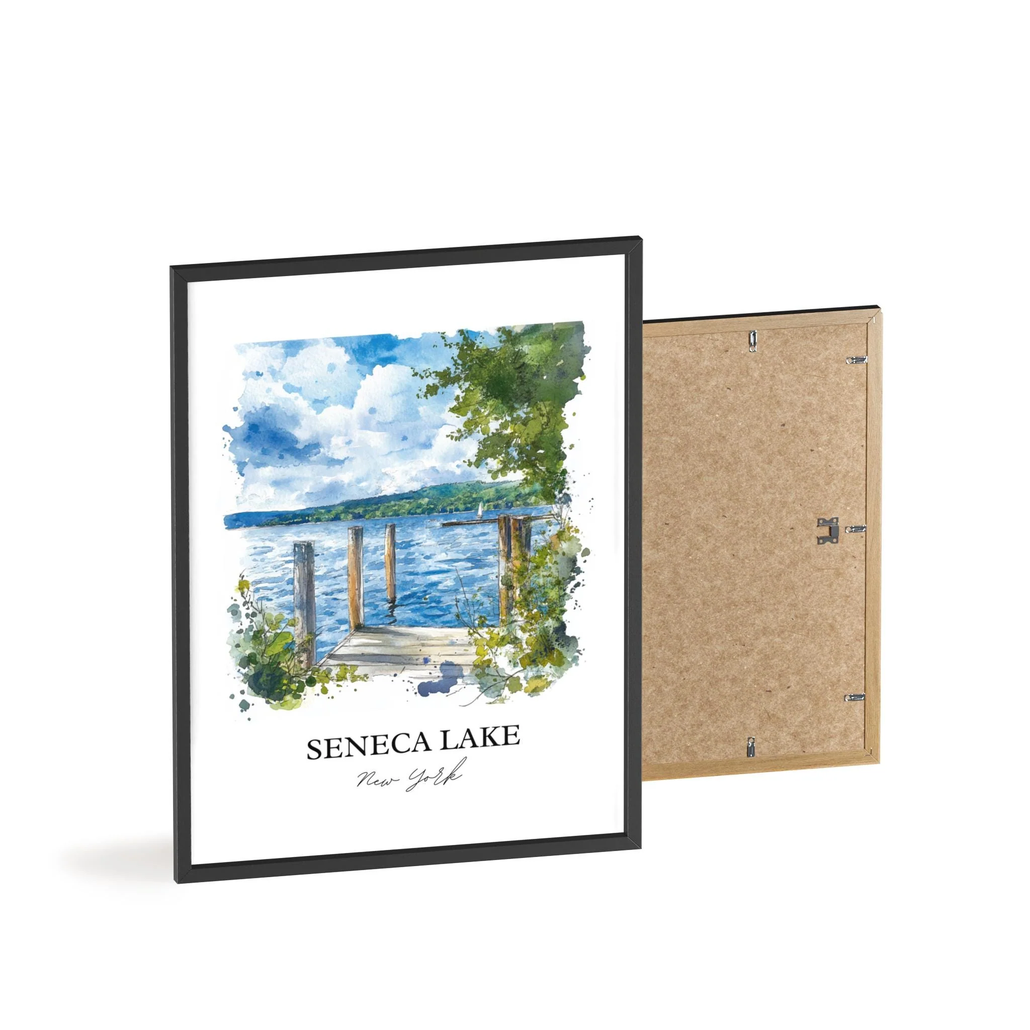 Seneca Lake, USA – Watercolor Art Print - Image 8