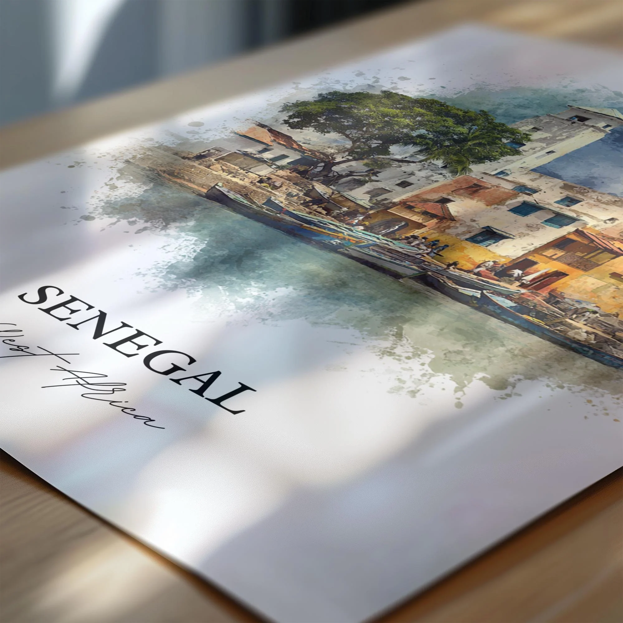 Senegal, Senegal – Watercolor Art Print - Image 2