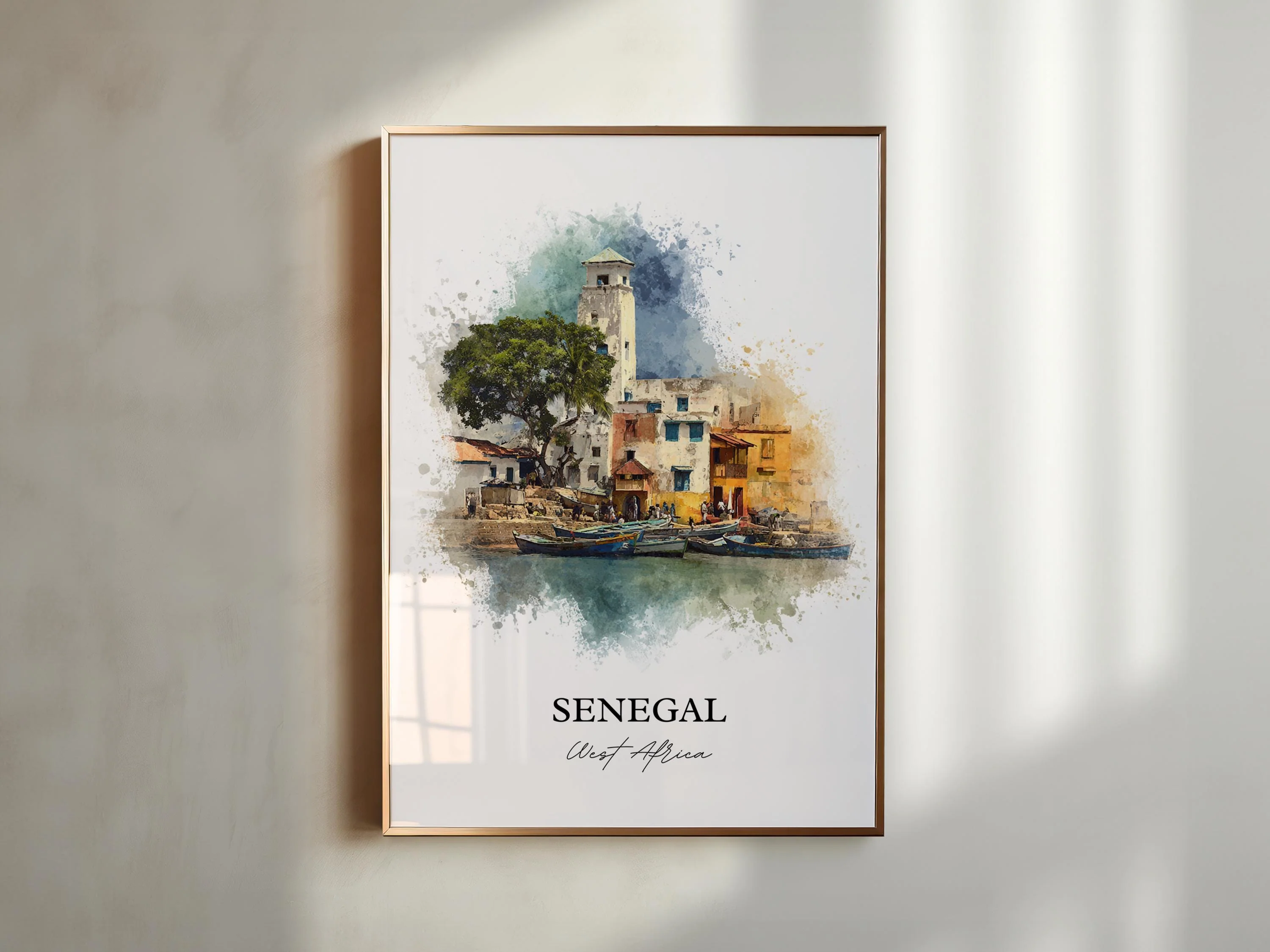 Senegal, Senegal – Watercolor Art Print - Image 3