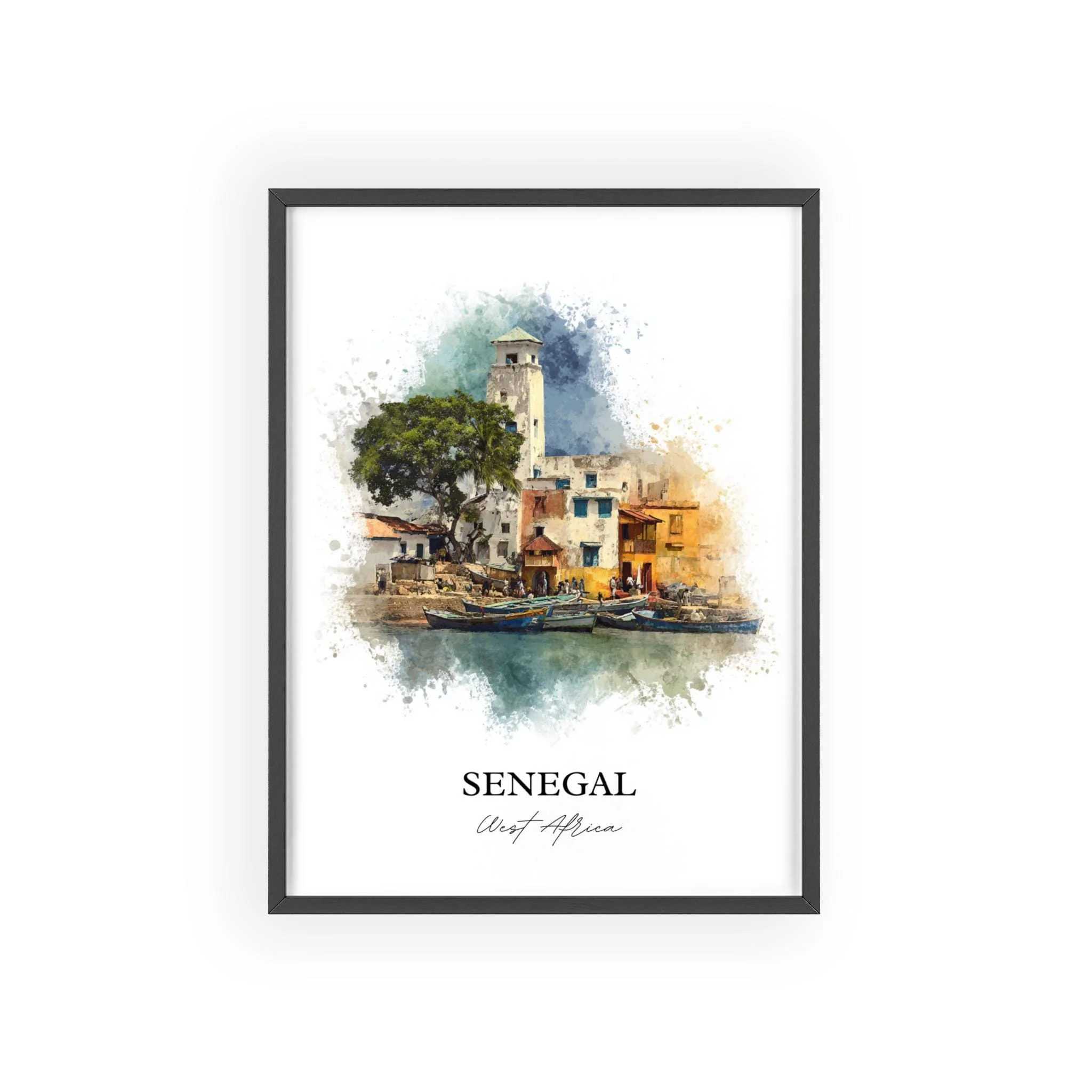 Senegal, Senegal – Watercolor Art Print - Image 7