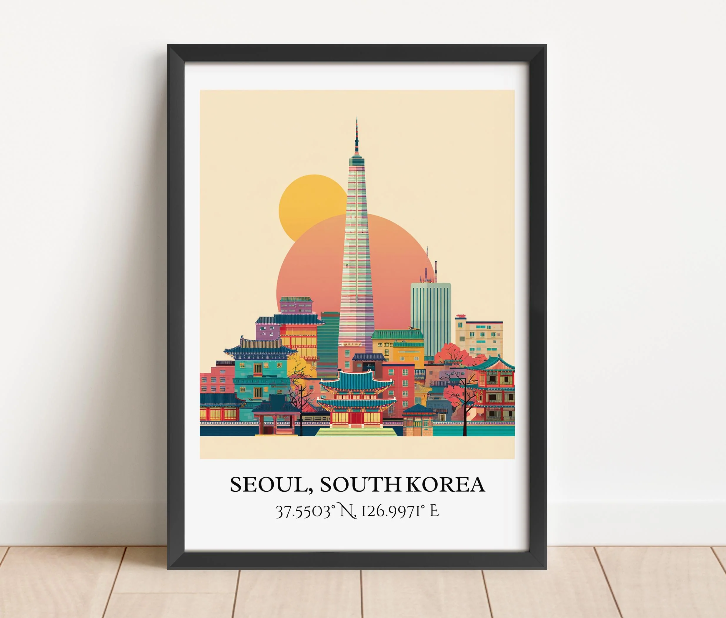 Seoul, South Korea – Watercolor Art Print - Image 6