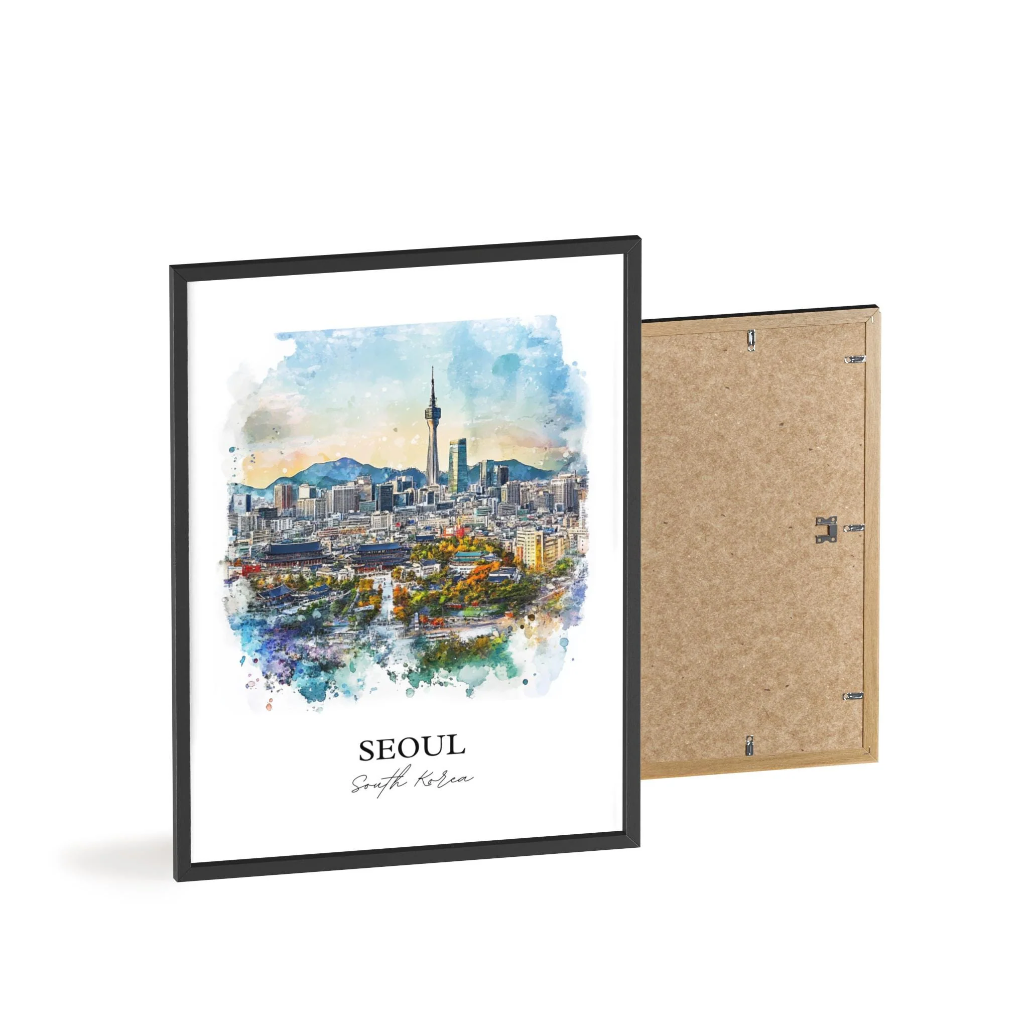 Seoul, South Korea – Watercolor Art Print - Image 8