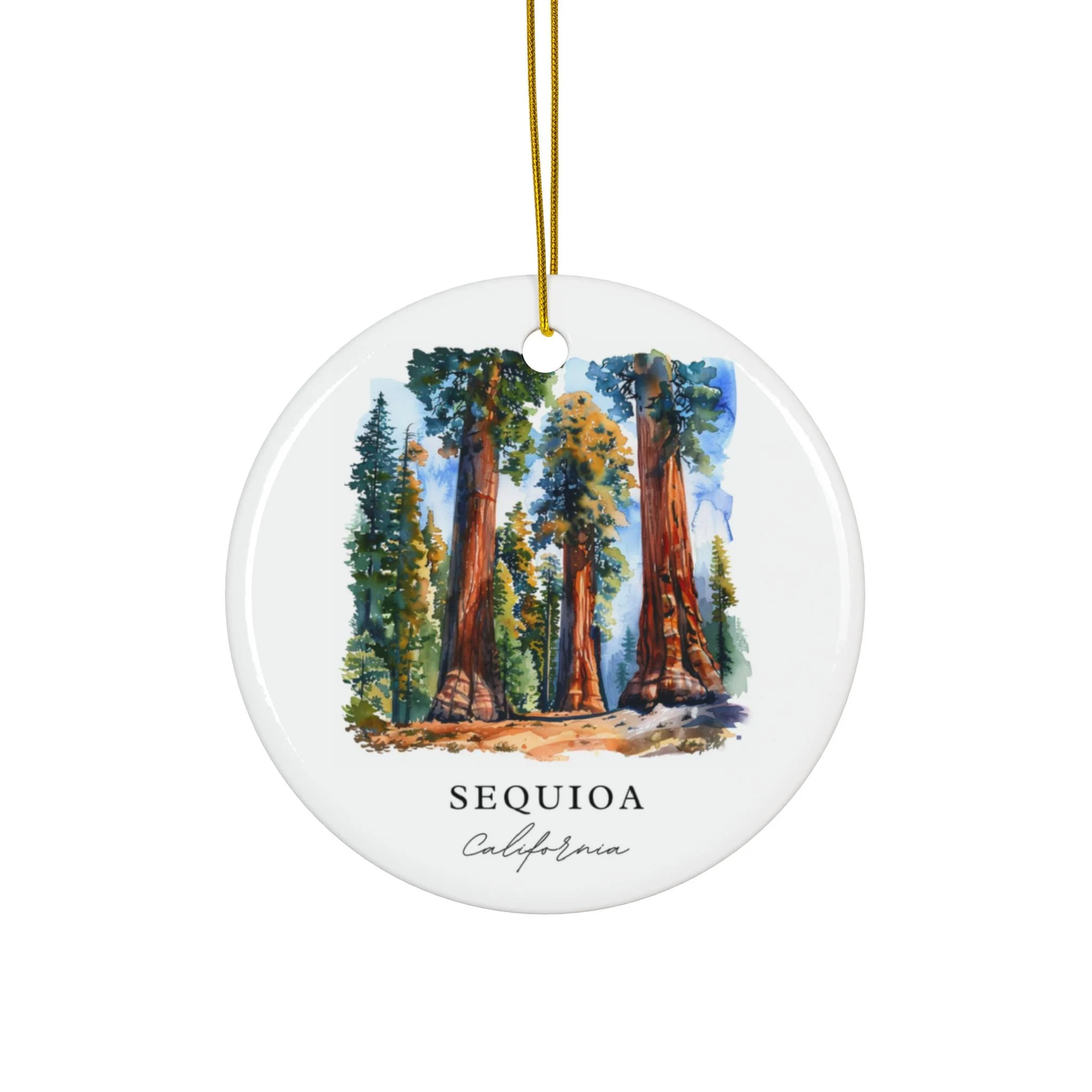 Sequioa California Ornament: Unique Sequioa Souvenir, Sequioa Xmas Decor, and Authentic Sequioa Christmas Gift