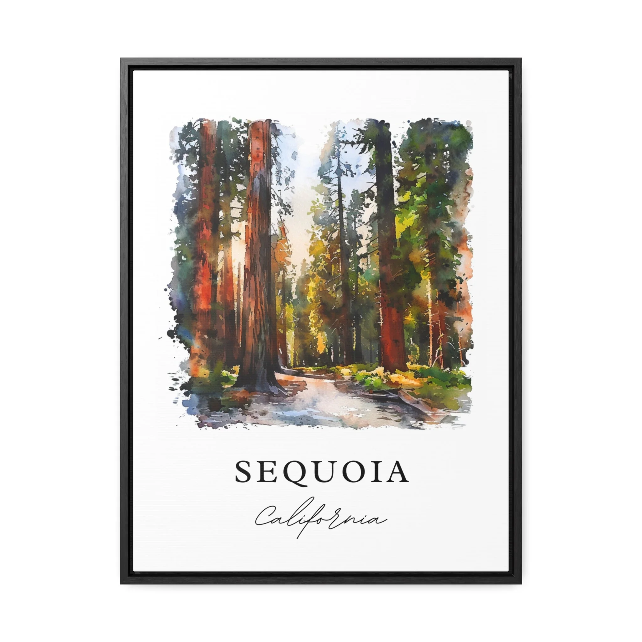 Sequoia National Park, USA – Watercolor Art Print - Image 5