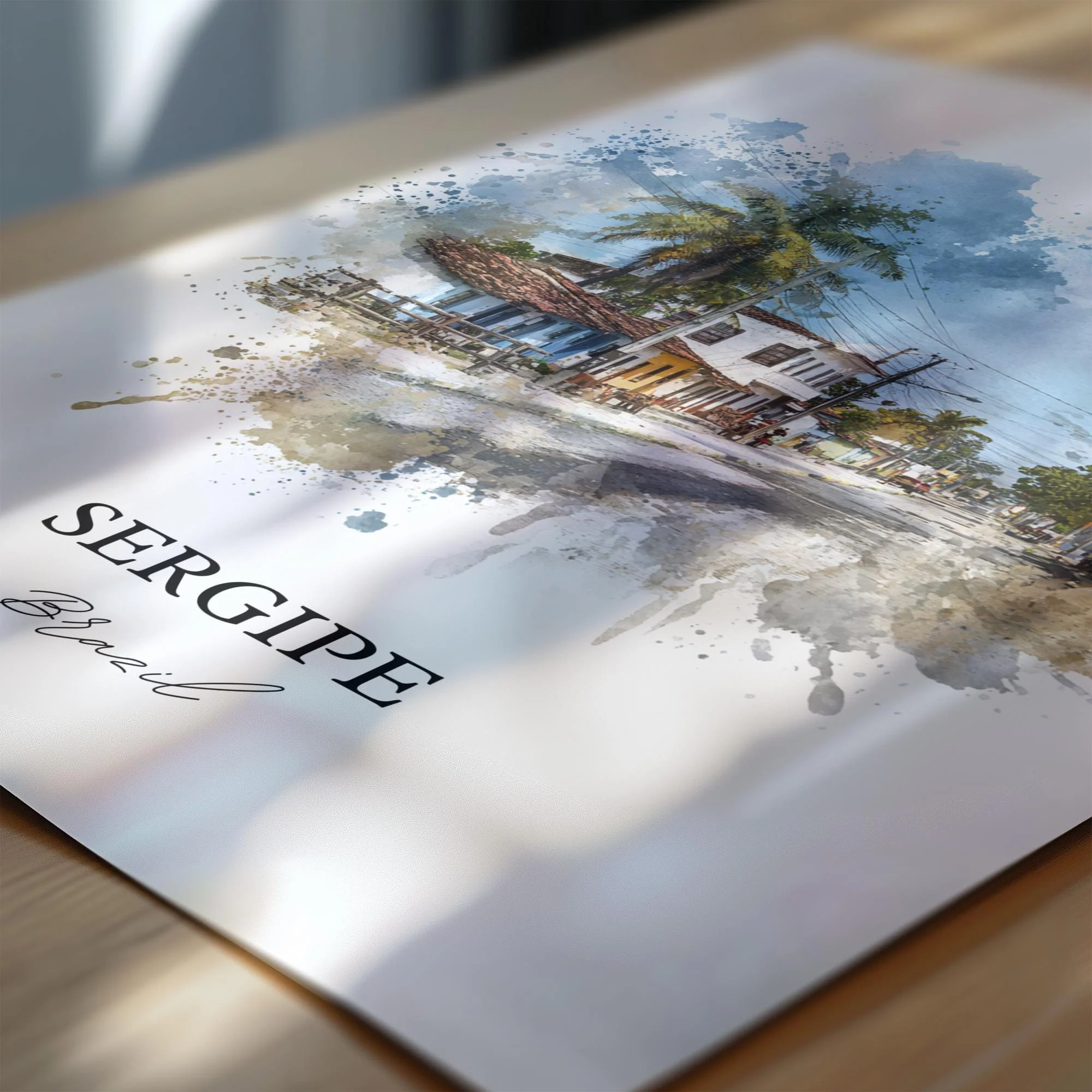 Sergipe, Brazil – Watercolor Art Print - Image 2