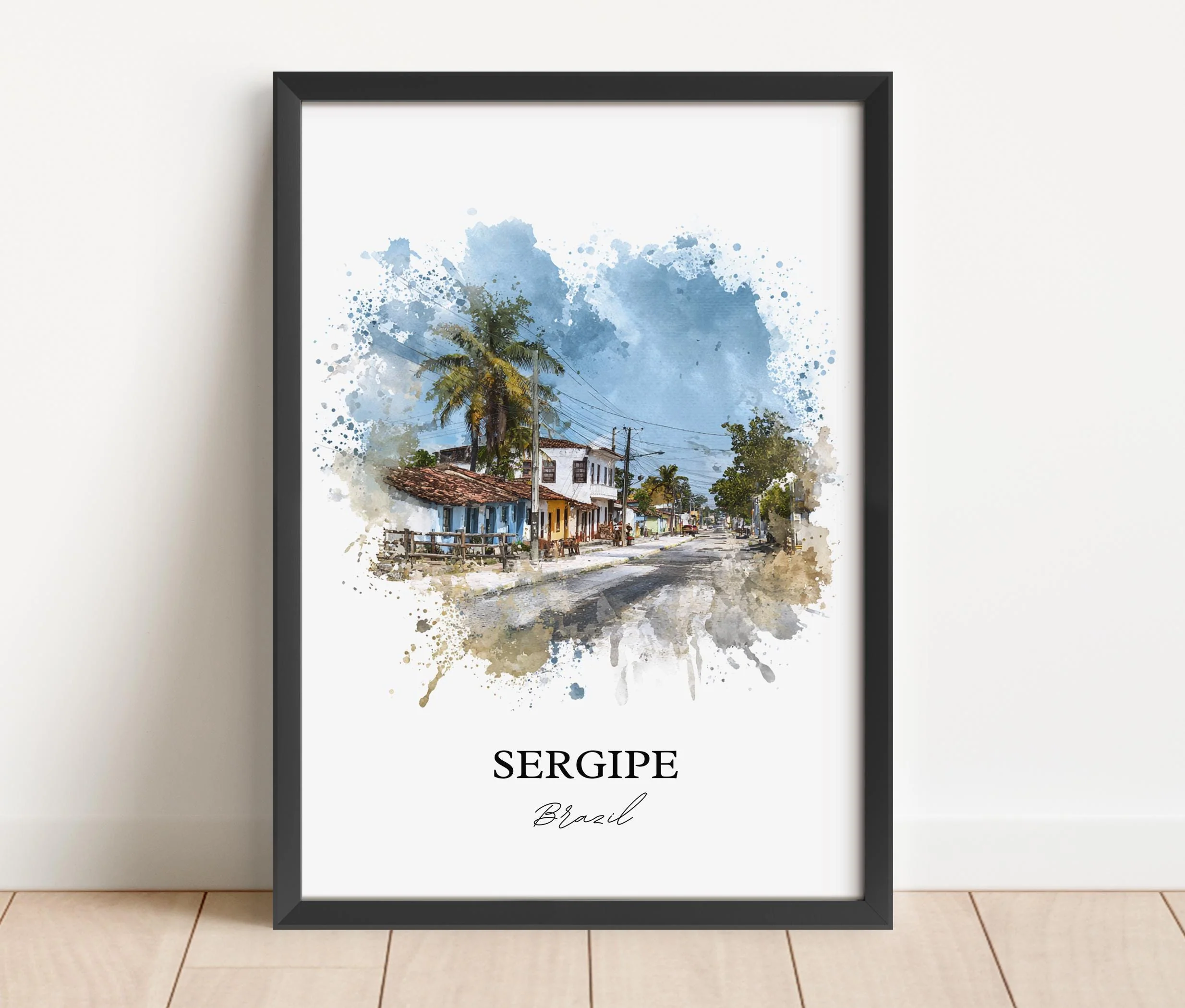 Sergipe, Brazil – Watercolor Art Print - Image 3