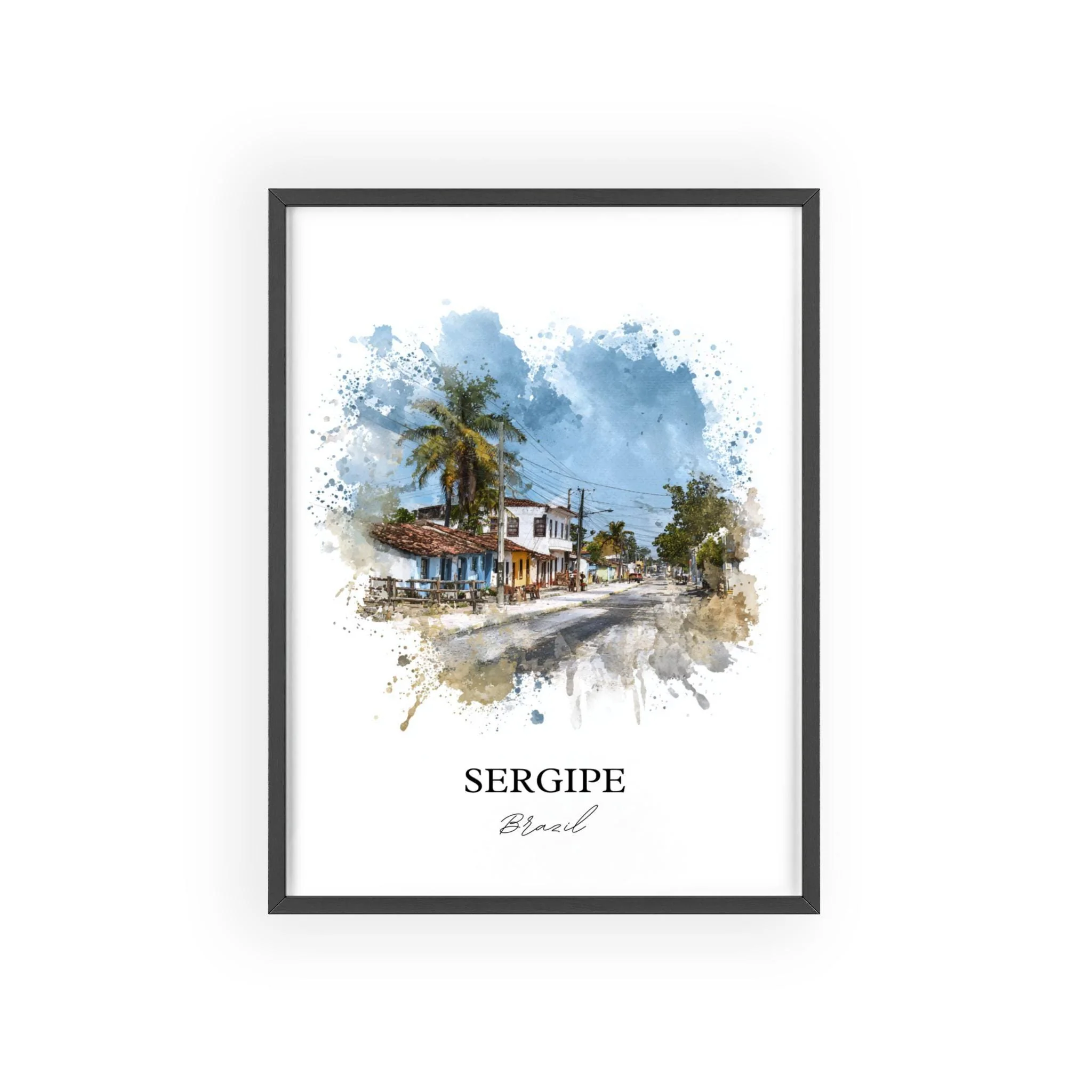Sergipe, Brazil – Watercolor Art Print - Image 7