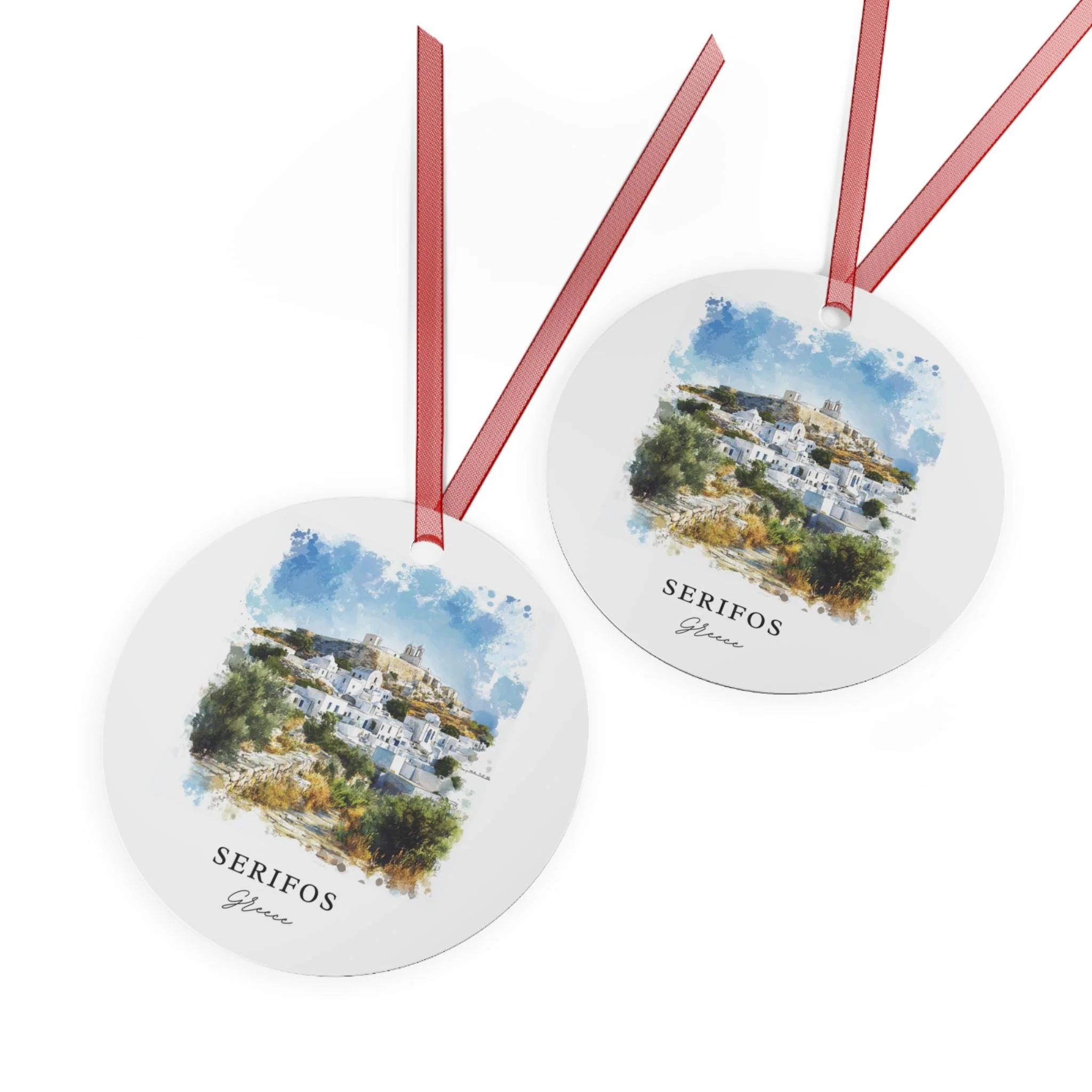 Serifos Greece Ornament: Unique Serifos Souvenir, Serifos Xmas Decor, and Authentic Serifos Greece Gift - Image 2