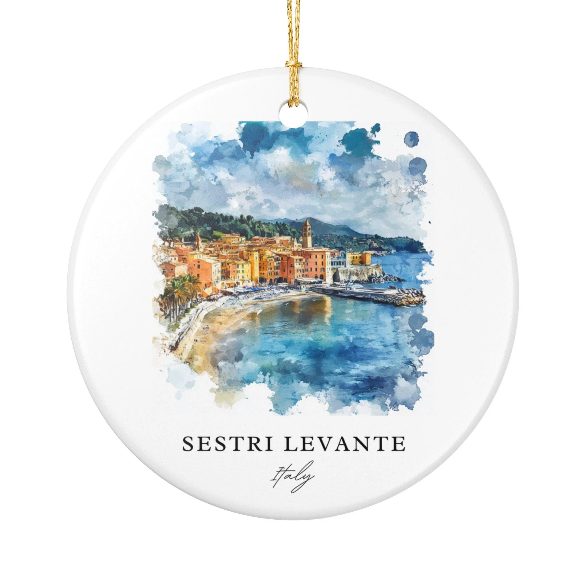 Sestri Levante Ornament: Unique Sestri Levante Souvenir, Italy Xmas Decor, and Authentic Sestri Levante IT Gift - Image 2