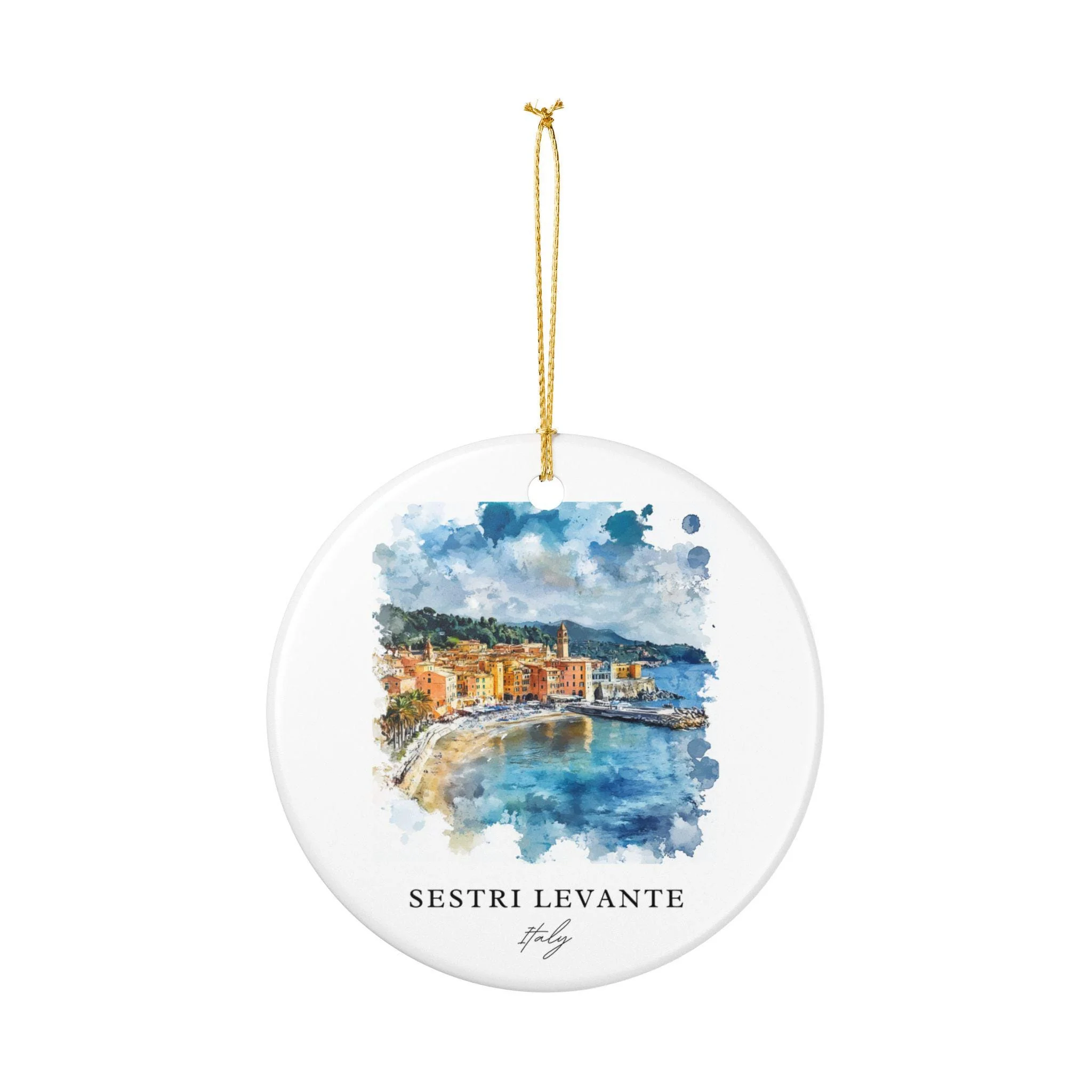 Sestri Levante Ornament: Unique Sestri Levante Souvenir, Italy Xmas Decor, and Authentic Sestri Levante IT Gift - Image 3