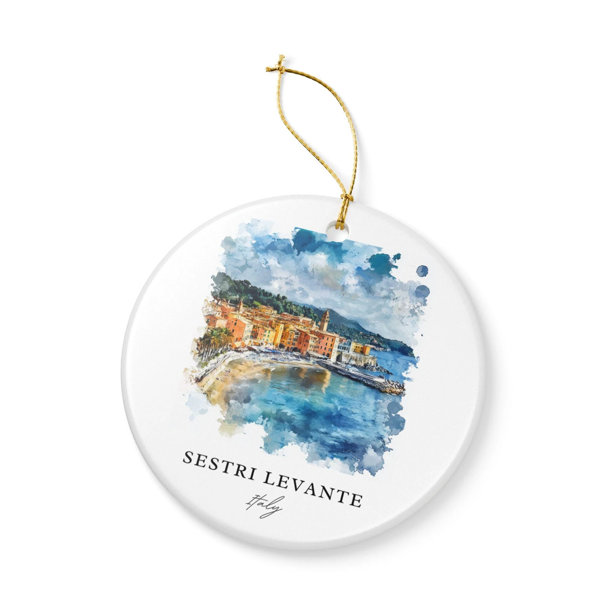 Sestri Levante Ornament: Unique Sestri Levante Souvenir, Italy Xmas Decor, and Authentic Sestri Levante IT Gift - Image 4