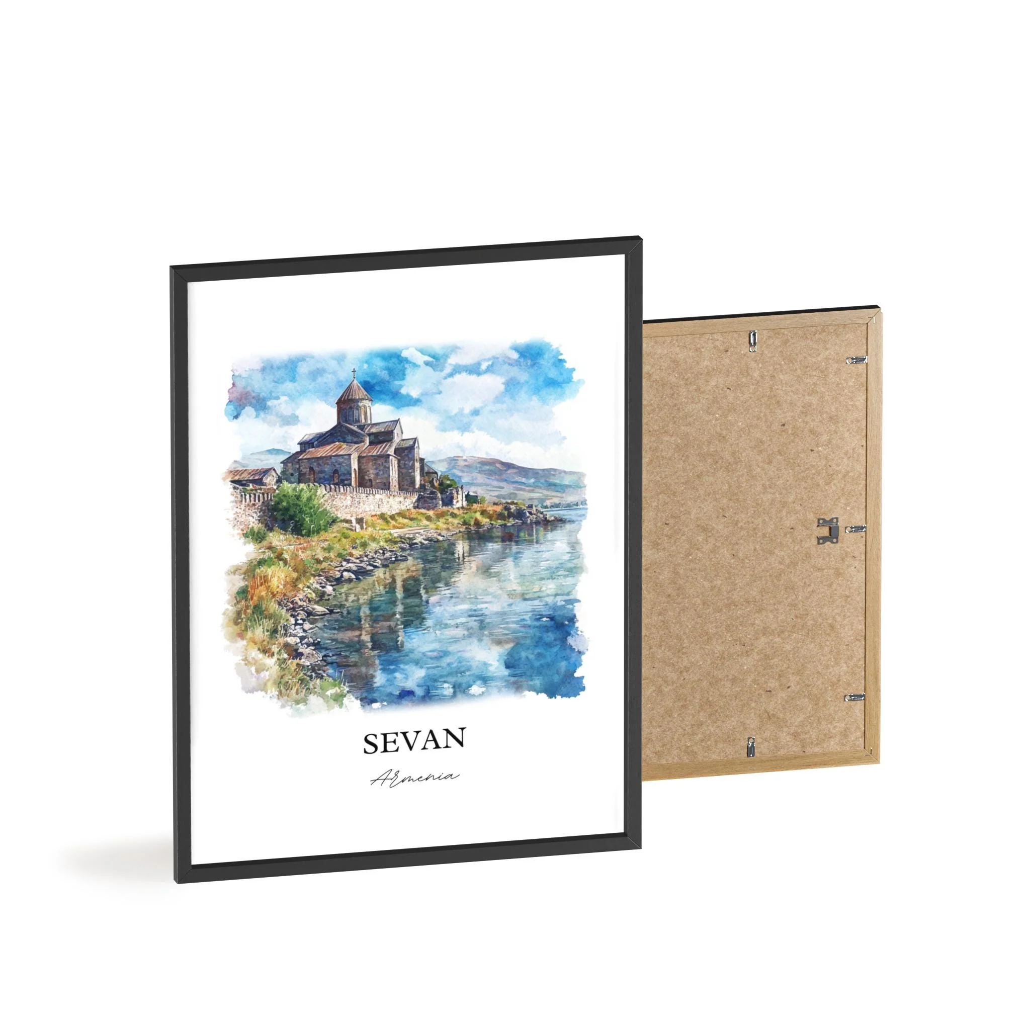 Sevan, Armenia – Watercolor Art Print - Image 8