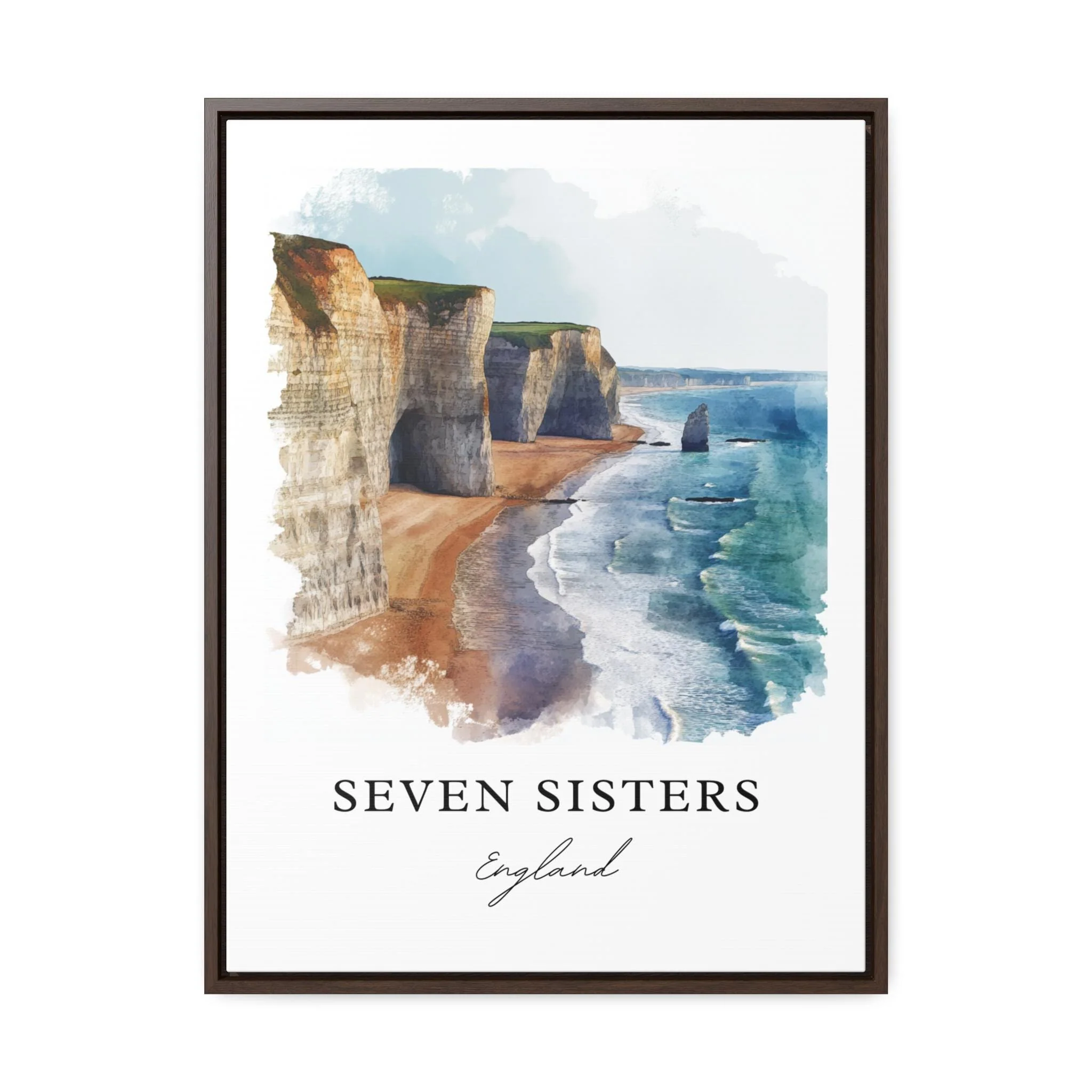 Seven Sisters, England – Watercolor Art Print - Image 6