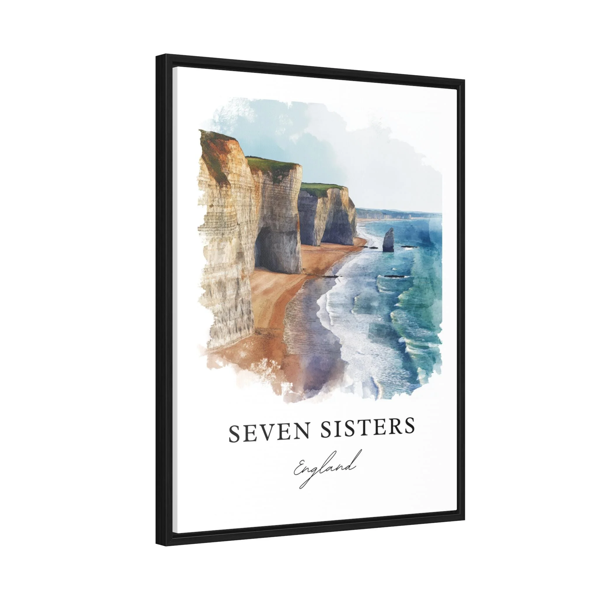 Seven Sisters, England – Watercolor Art Print - Image 7