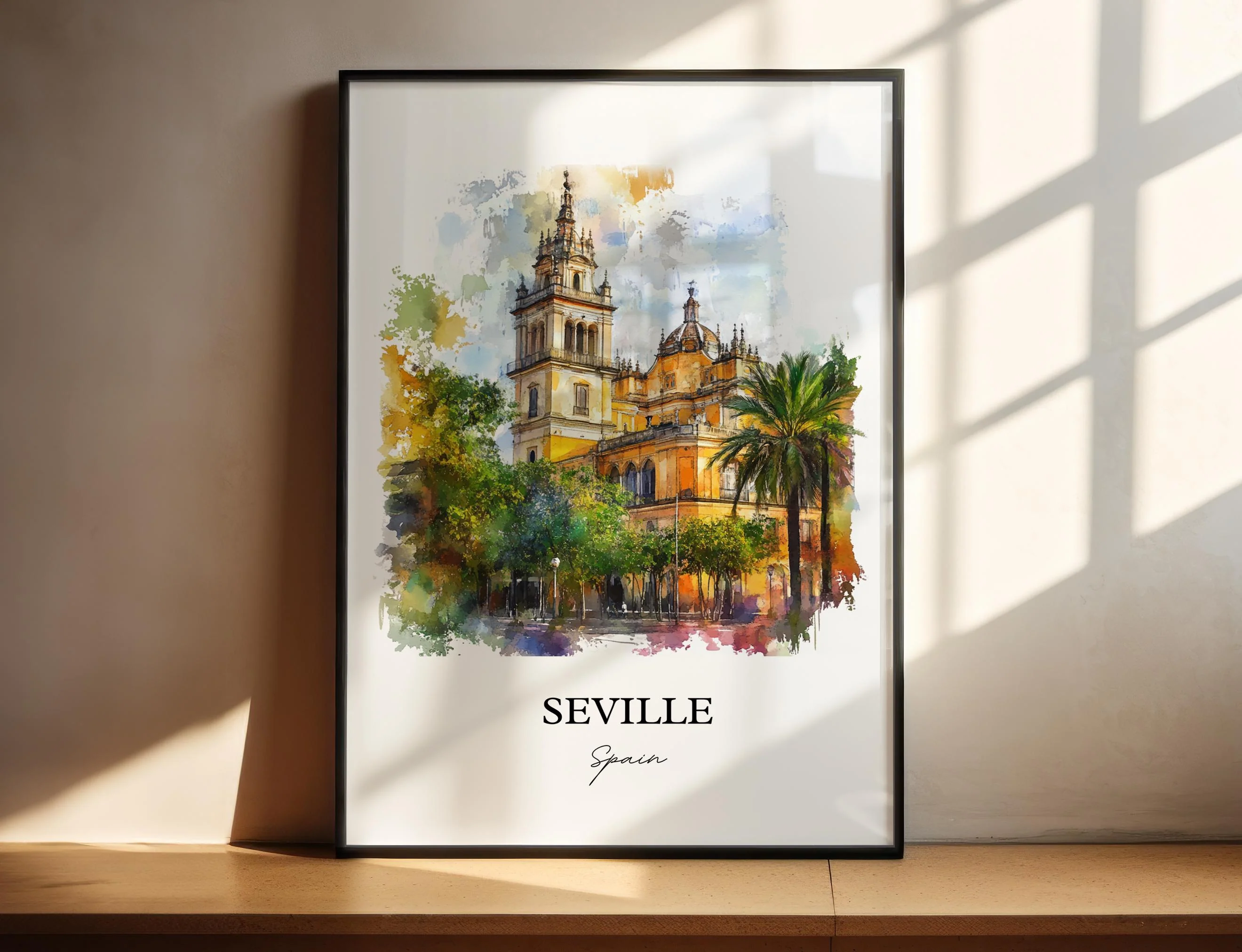 Seville, Spain – Watercolor Art Print