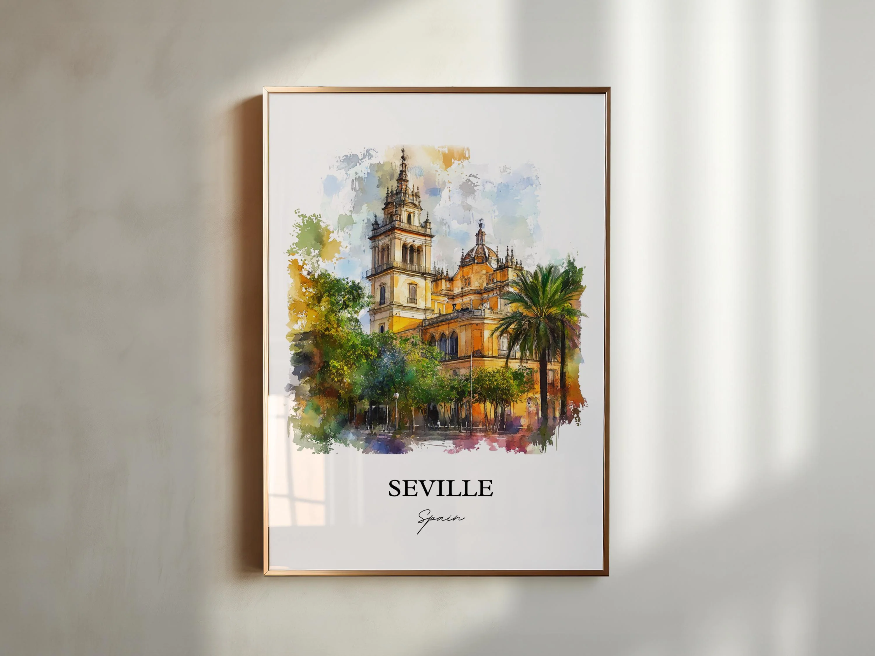 Seville, Spain – Watercolor Art Print - Image 3