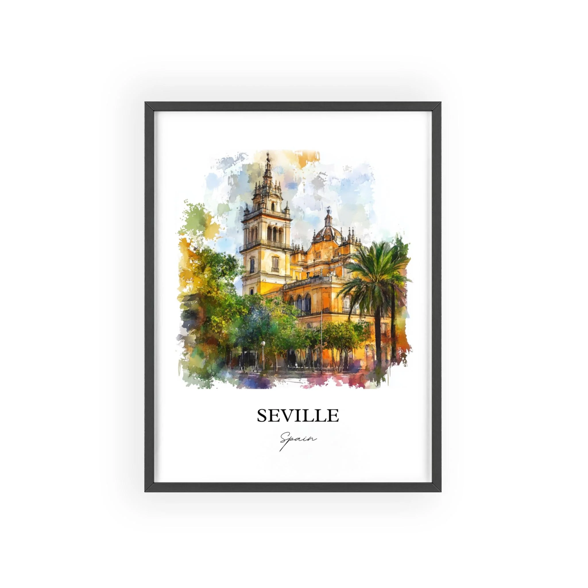 Seville, Spain – Watercolor Art Print - Image 7