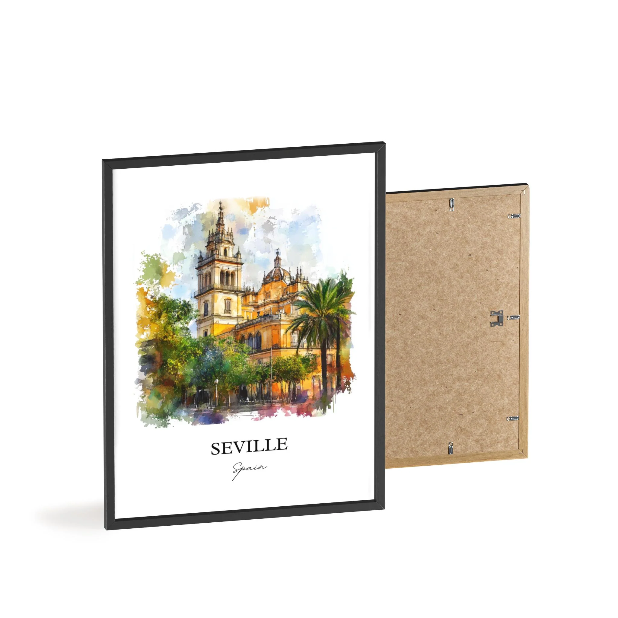 Seville, Spain – Watercolor Art Print - Image 8