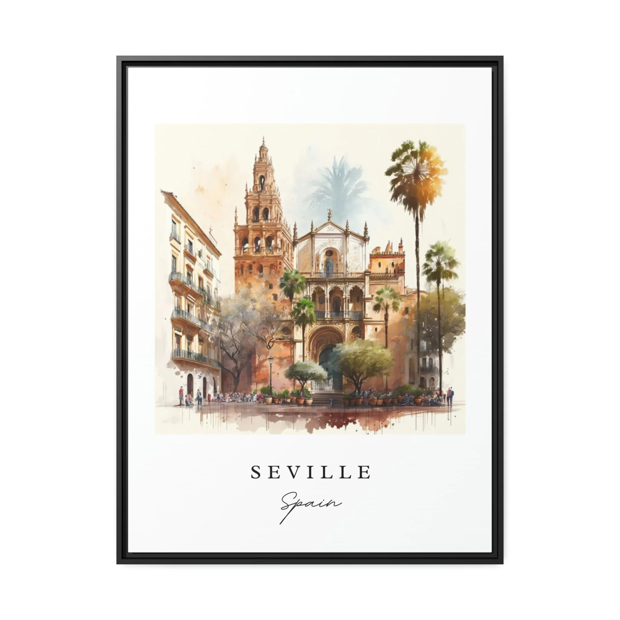 Seville, Spain – Watercolor Art Print - Image 7