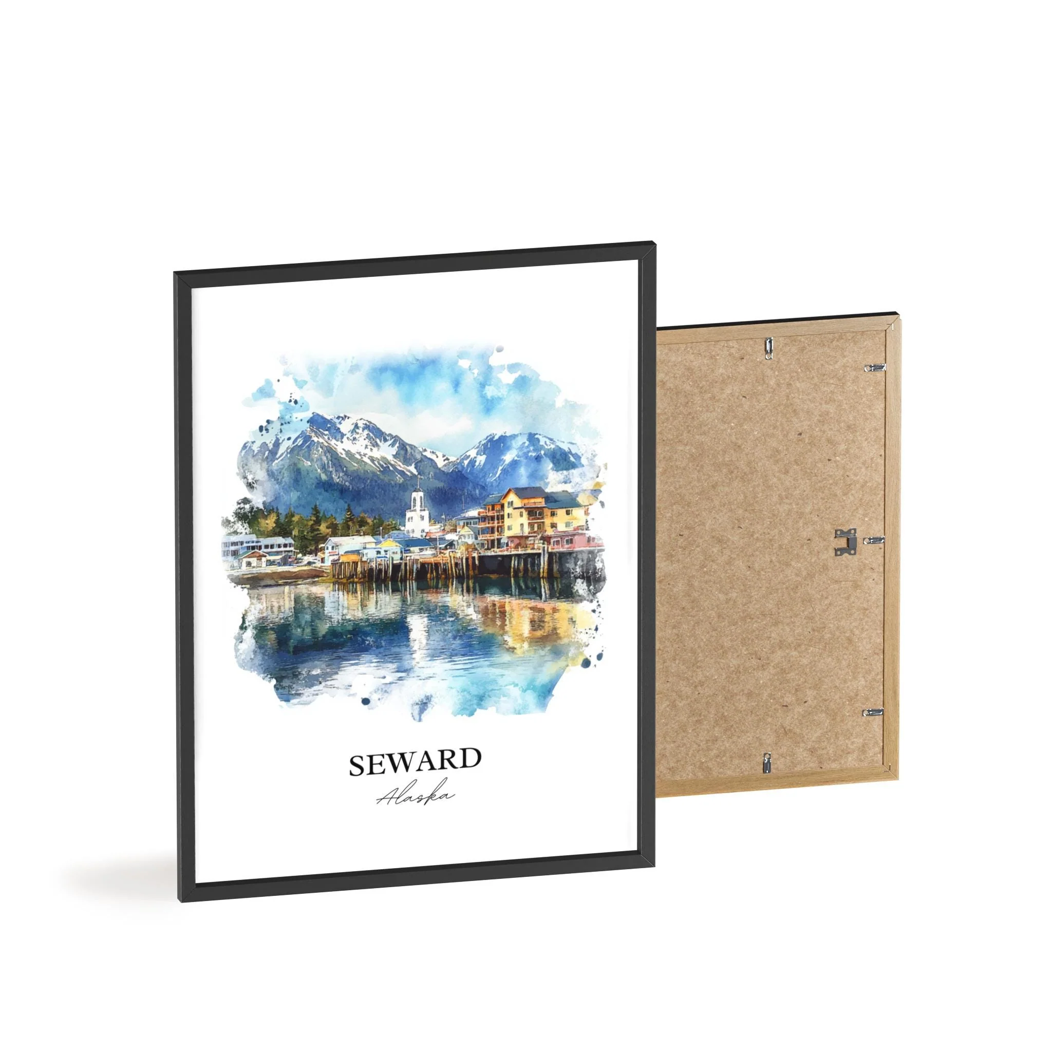 Seward, Alaska – Watercolor Art Print - Image 8