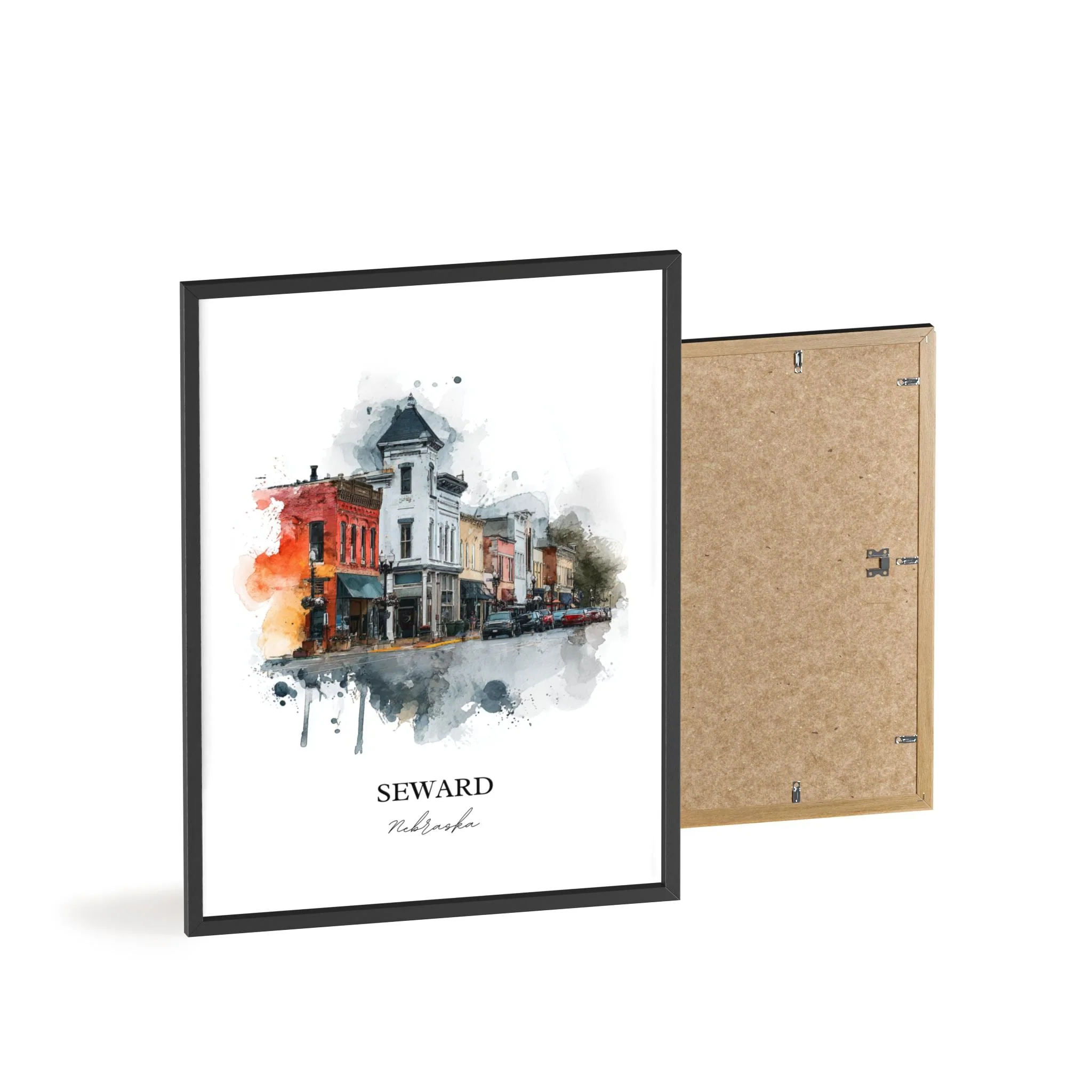 Seward, Nebraska – Watercolor Art Print - Image 11
