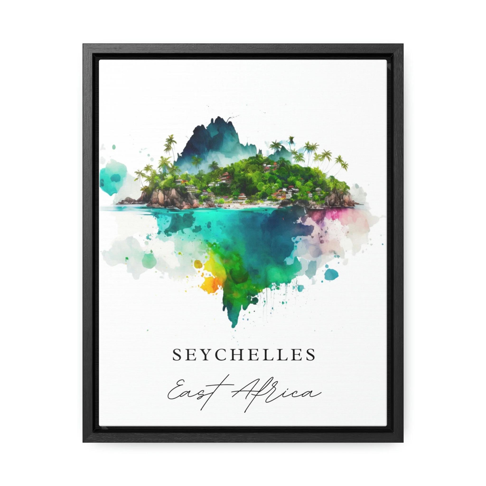 Seychelles, Seychelles – Watercolor Art Print - Image 2