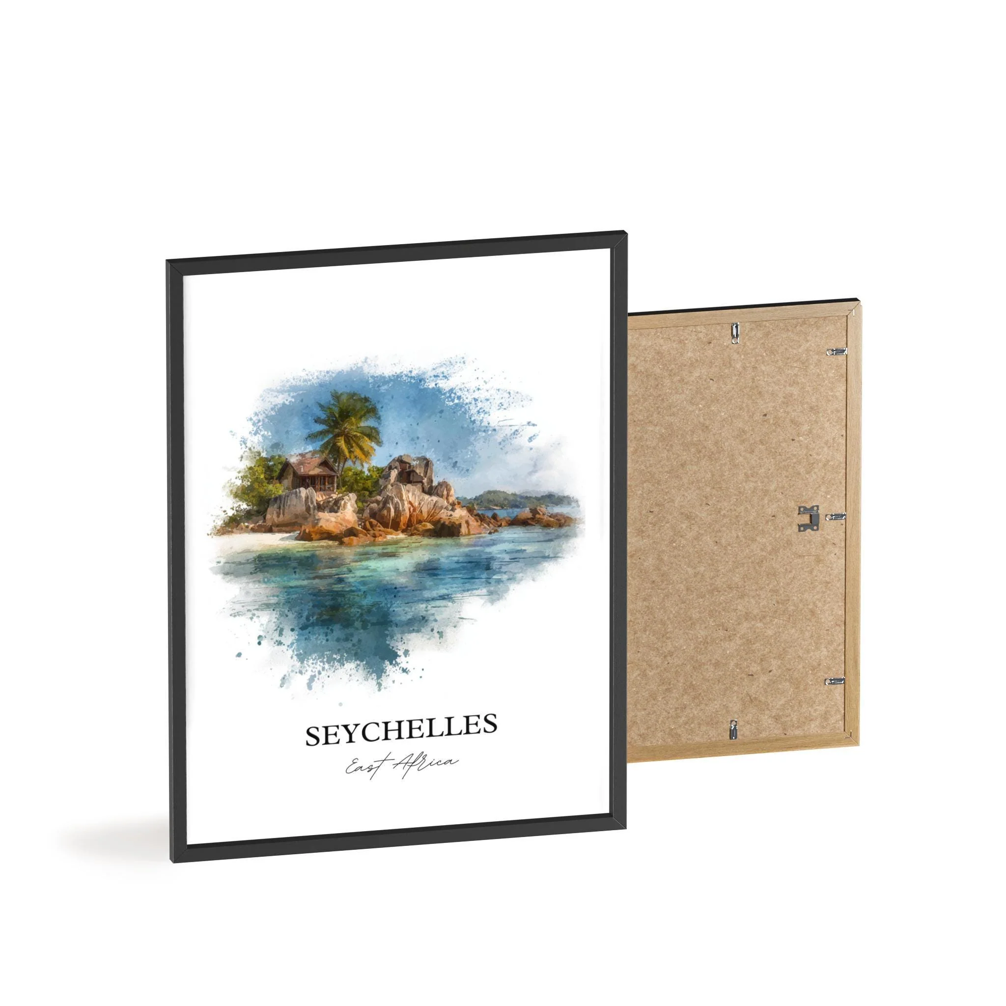 Seychelles, East Africa – Watercolor Art Print - Image 8