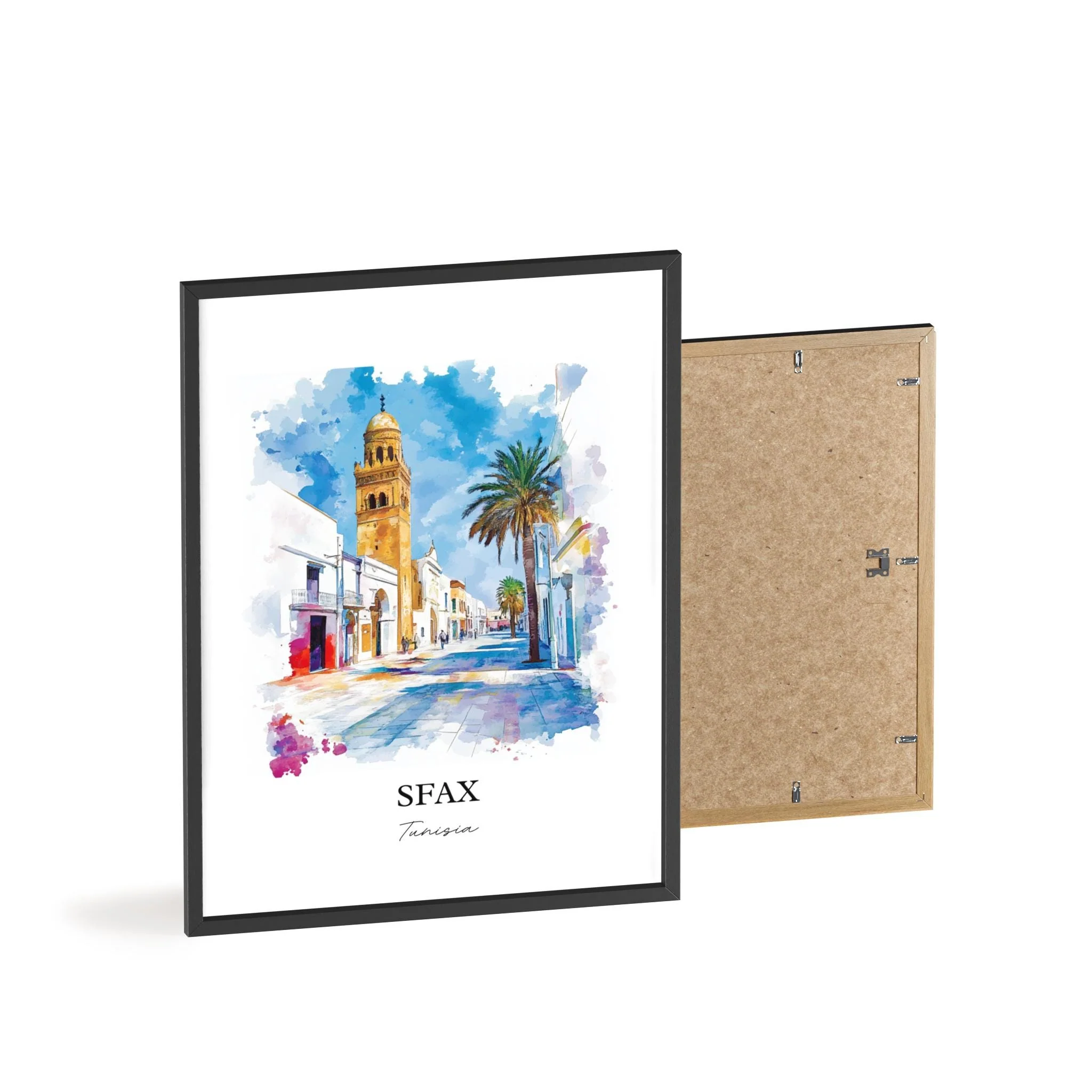Sfax, Tunisia – Watercolor Art Print - Image 8