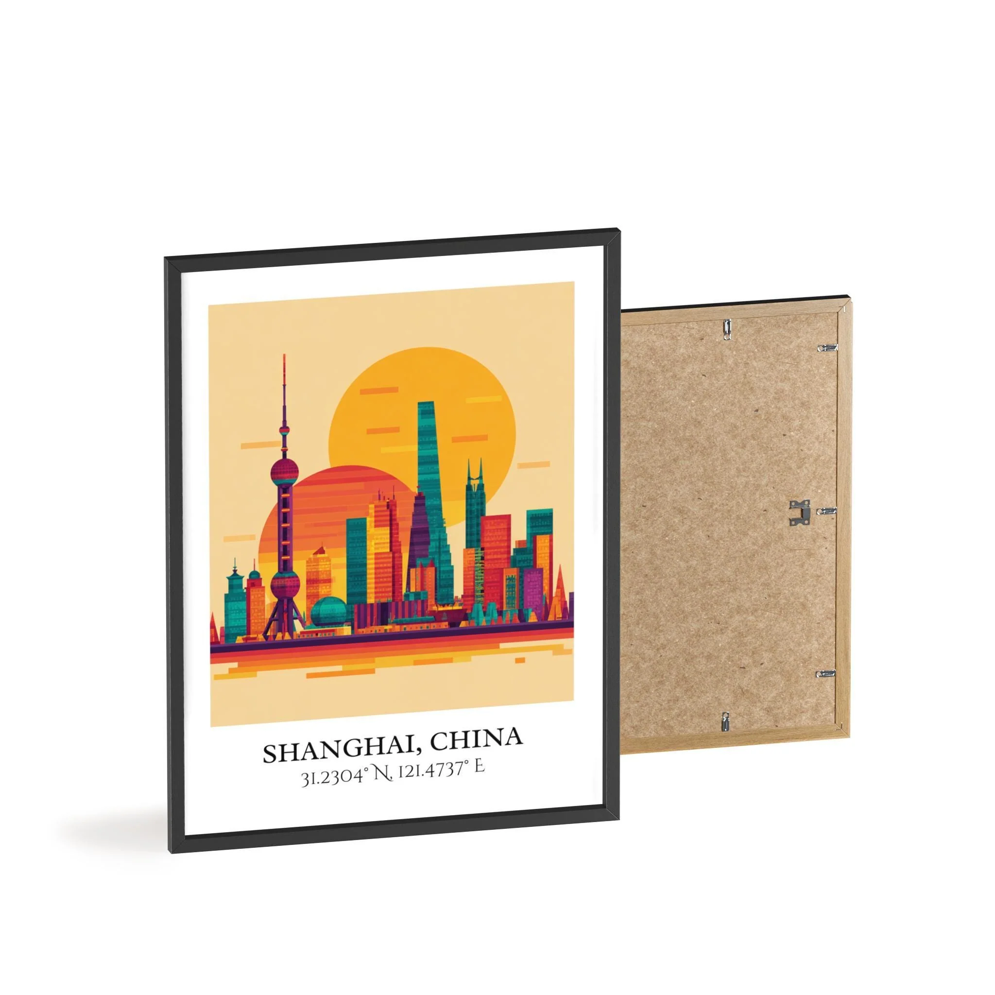 Shanghai, China – Watercolor Art Print - Image 8