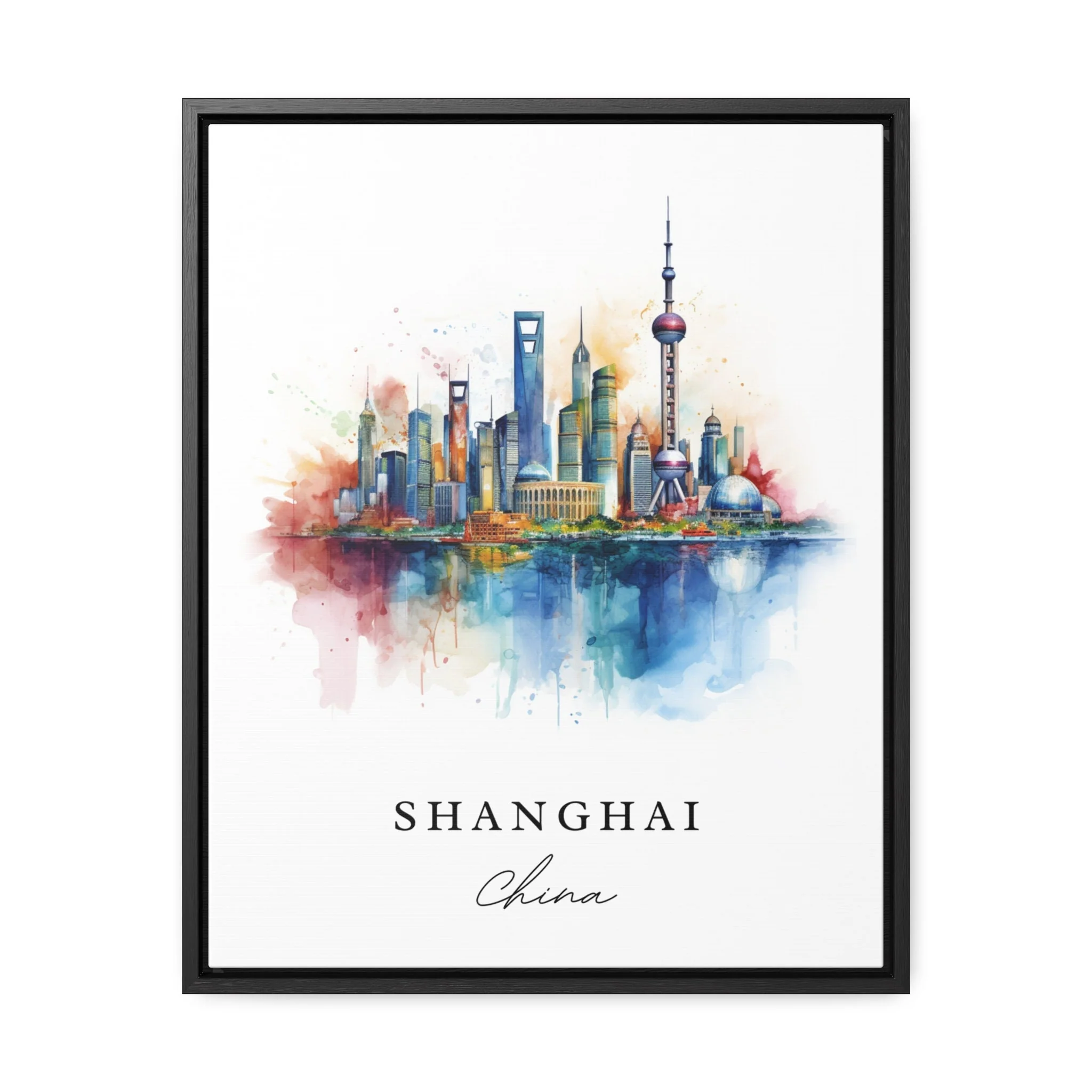 Shanghai, China – Watercolor Art Print - Image 6