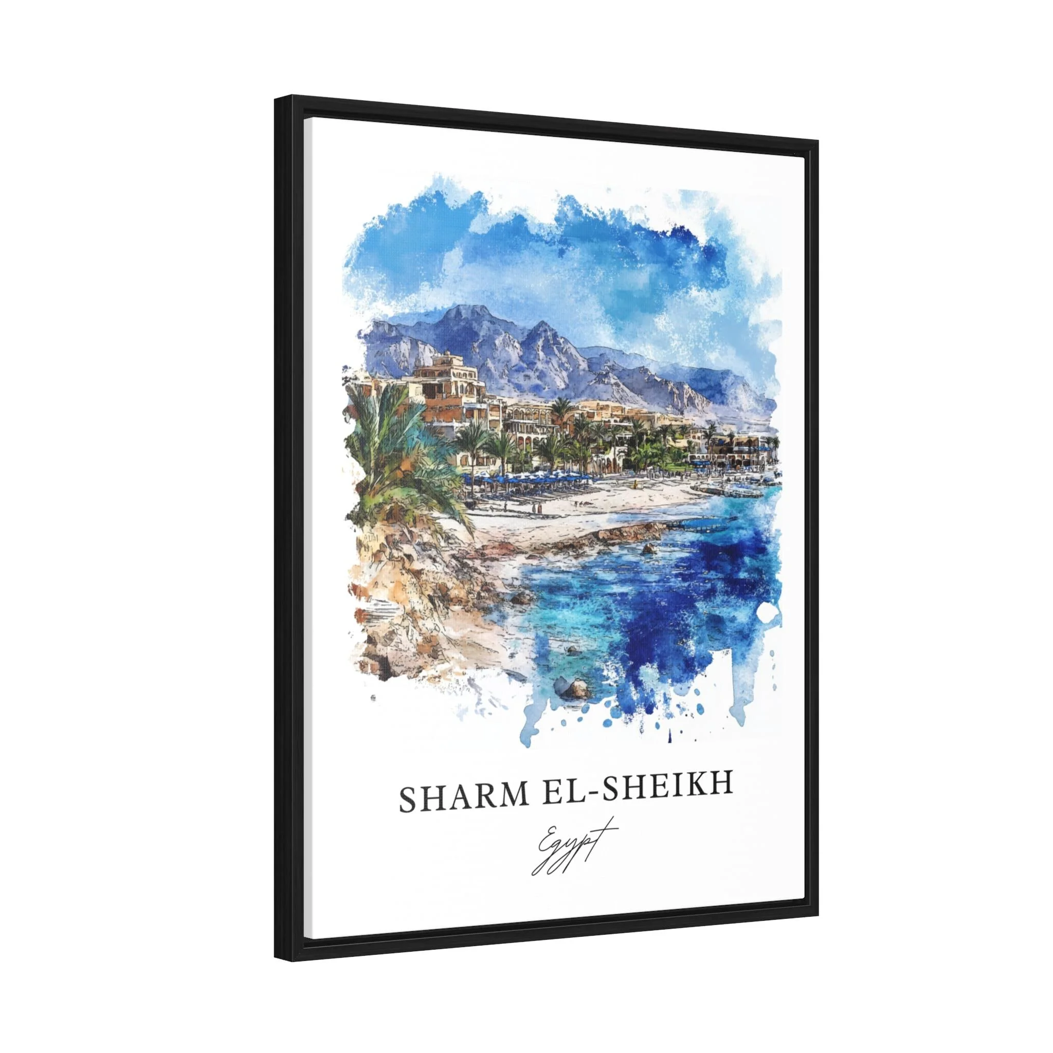 Sharm El-Sheikh, Egypt – Watercolor Art Print - Image 6