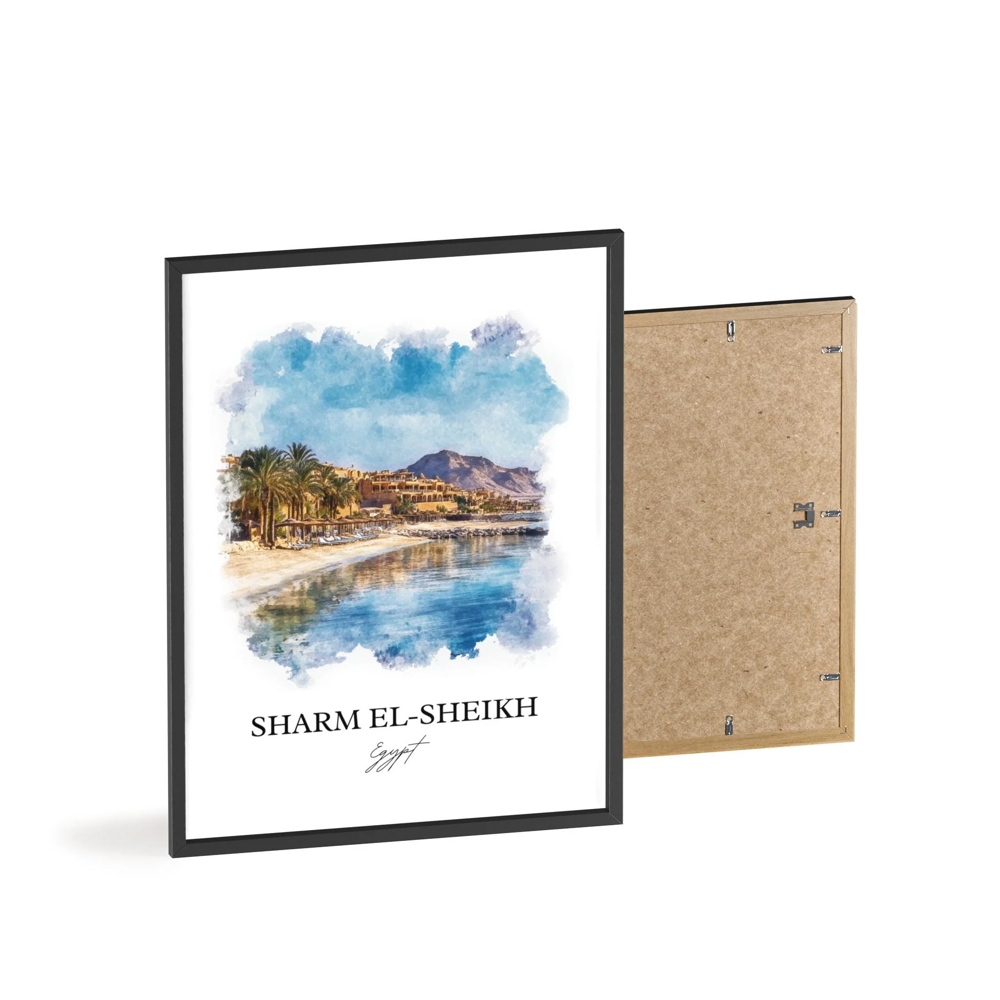Sharm El-Sheikh, Egypt – Watercolor Art Print - Image 8