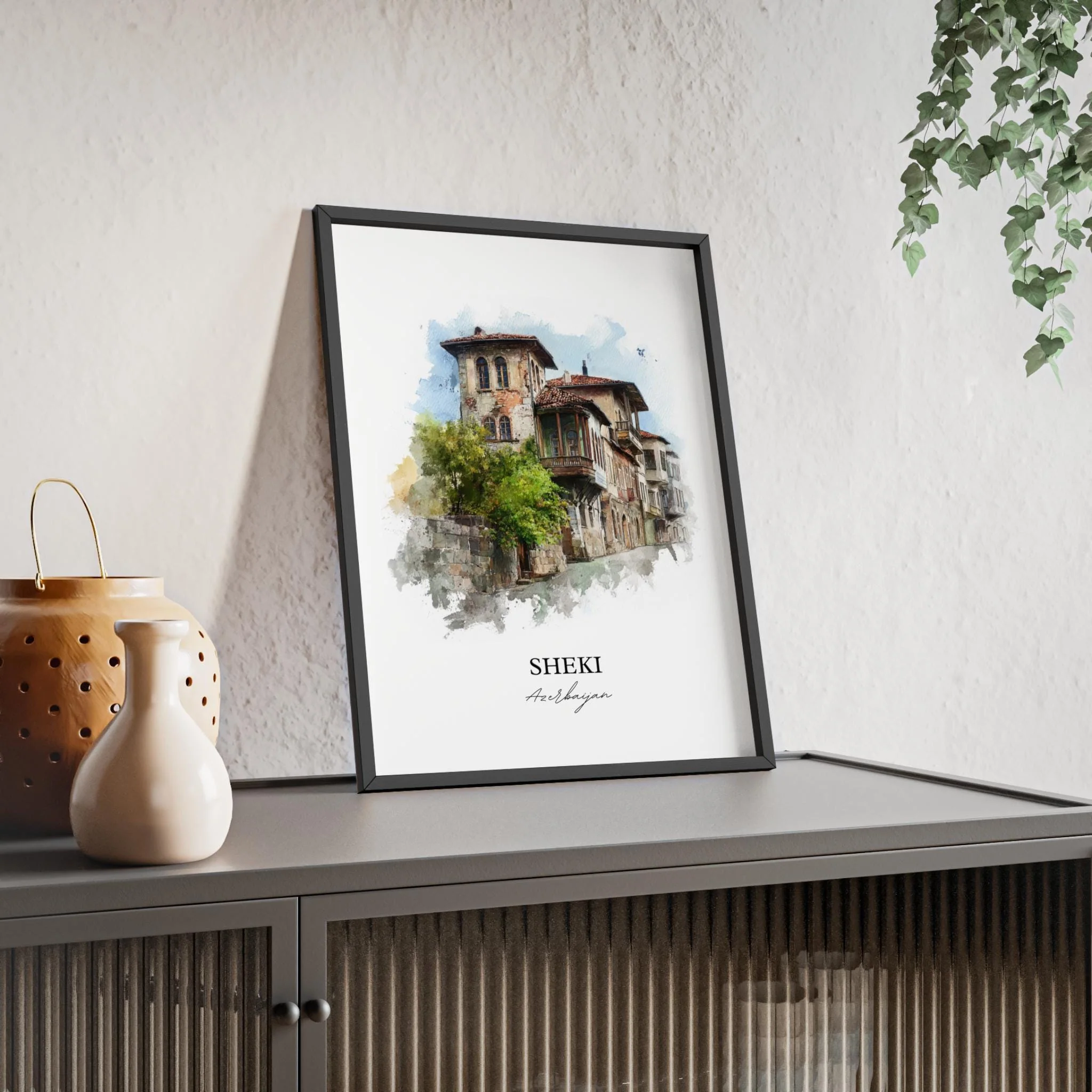 Sheki, Azerbaijan – Watercolor Art Print - Image 5