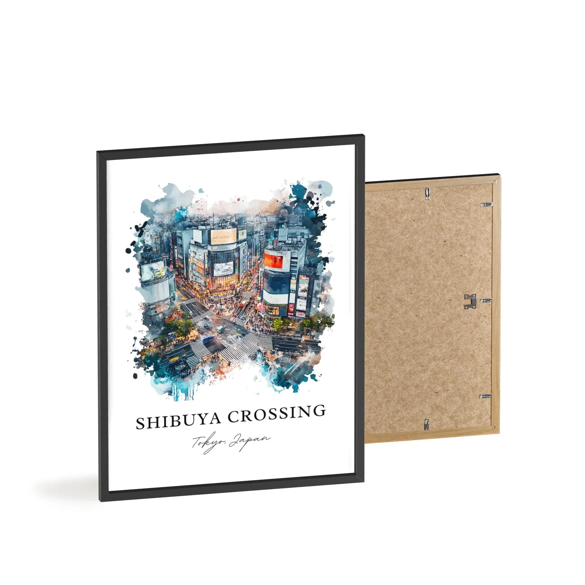 Shibuya Crossing, Japan – Watercolor Art Print - Image 7