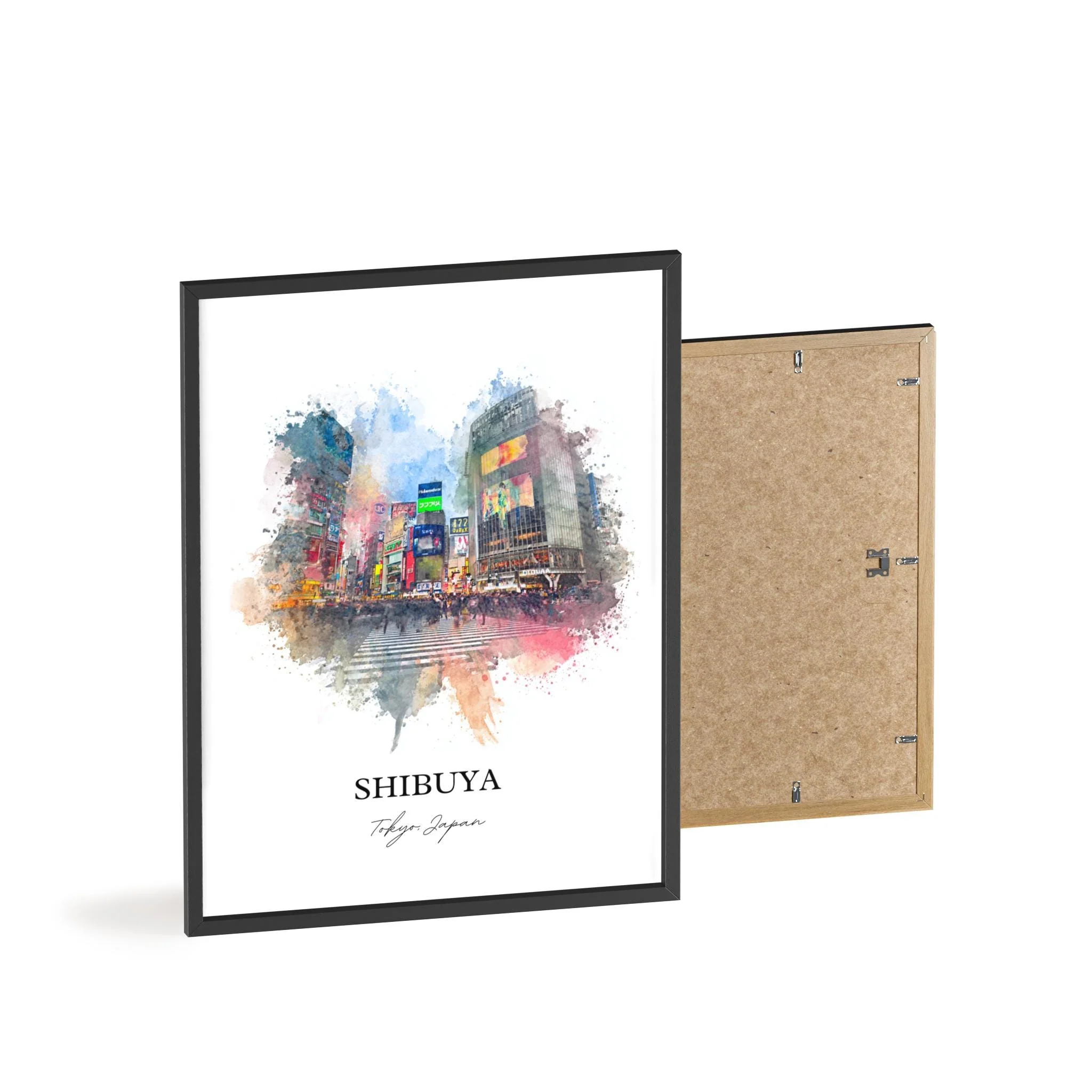 Shibuya, Tokyo – Watercolor Art Print - Image 10