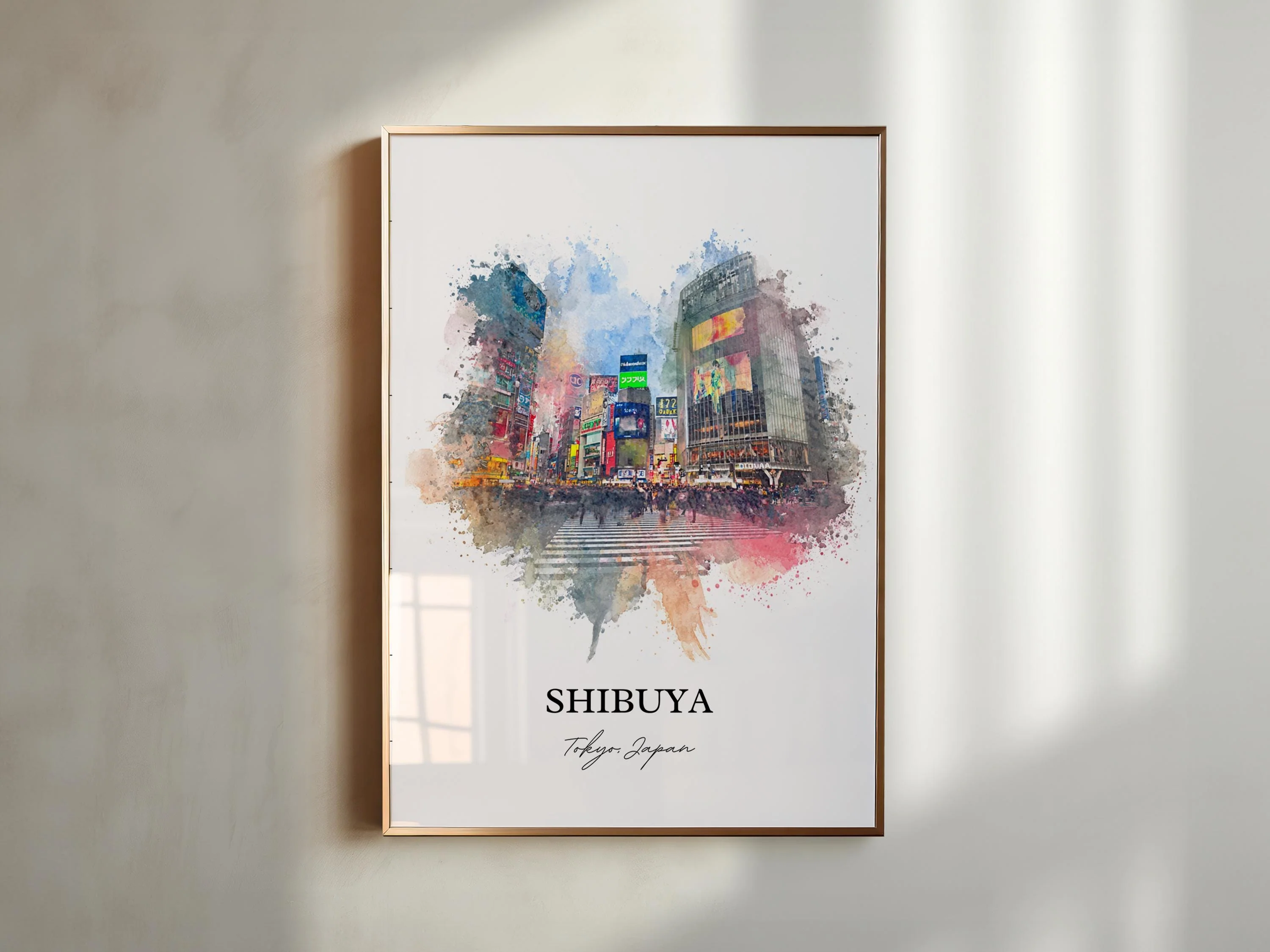 Shibuya, Tokyo – Watercolor Art Print - Image 5