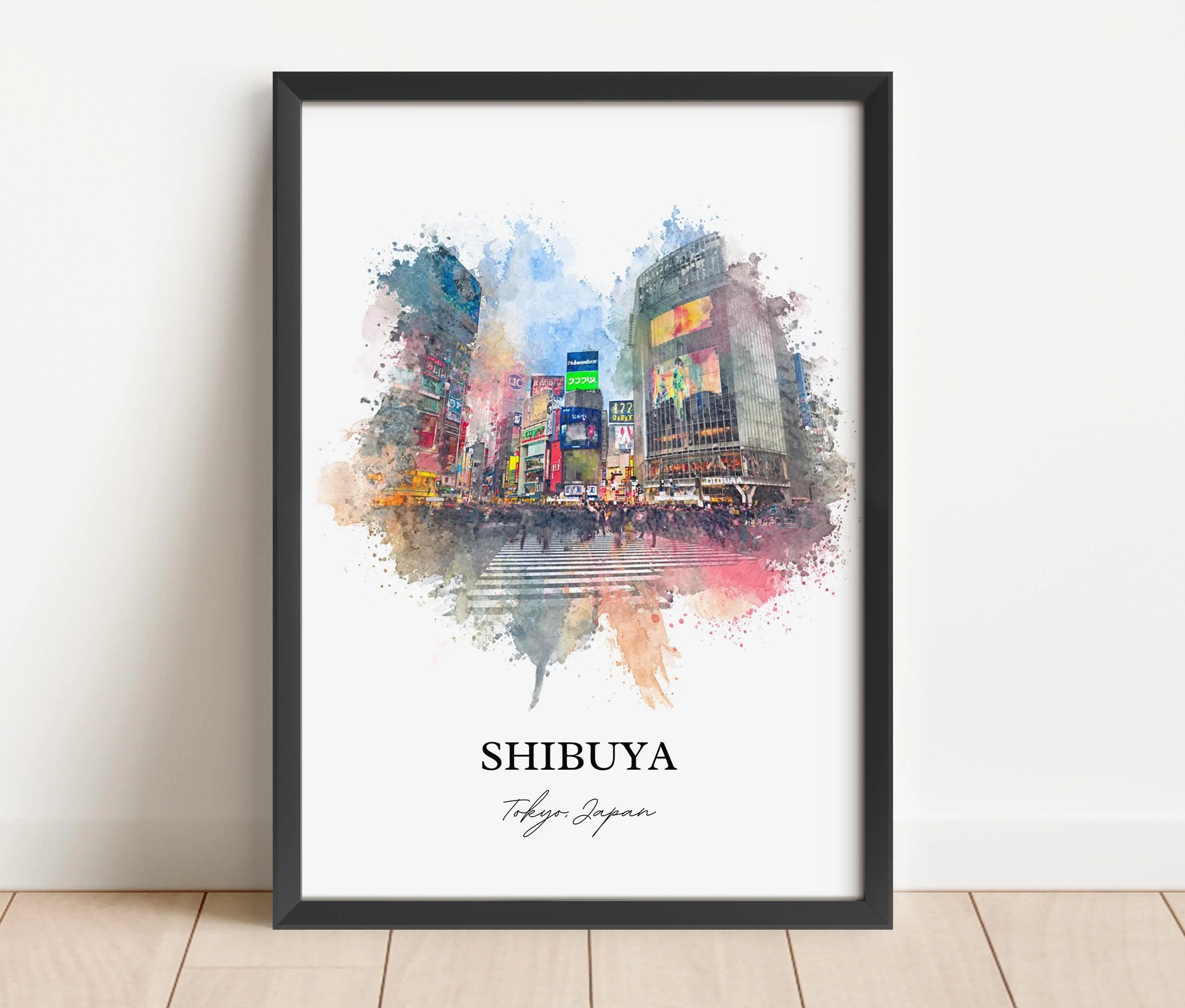 Shibuya, Tokyo – Watercolor Art Print - Image 6