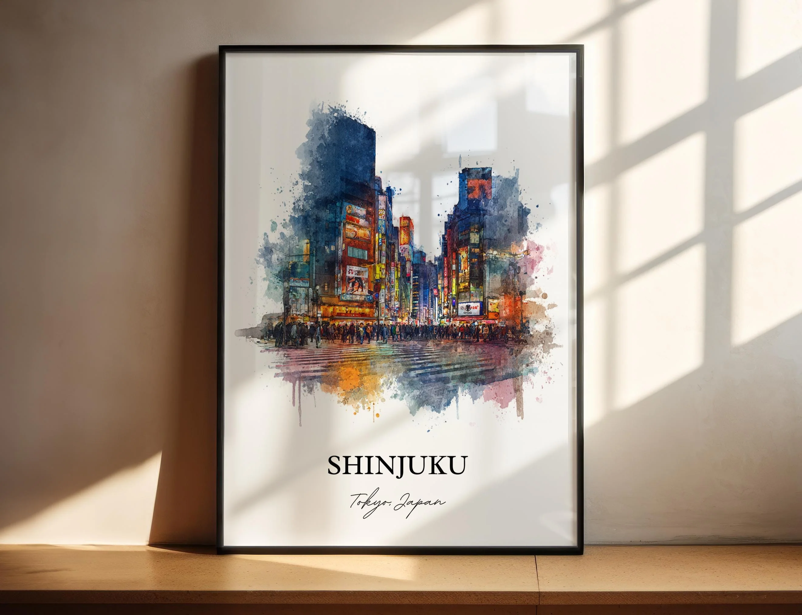 Shinjuku, Japan – Watercolor Art Print