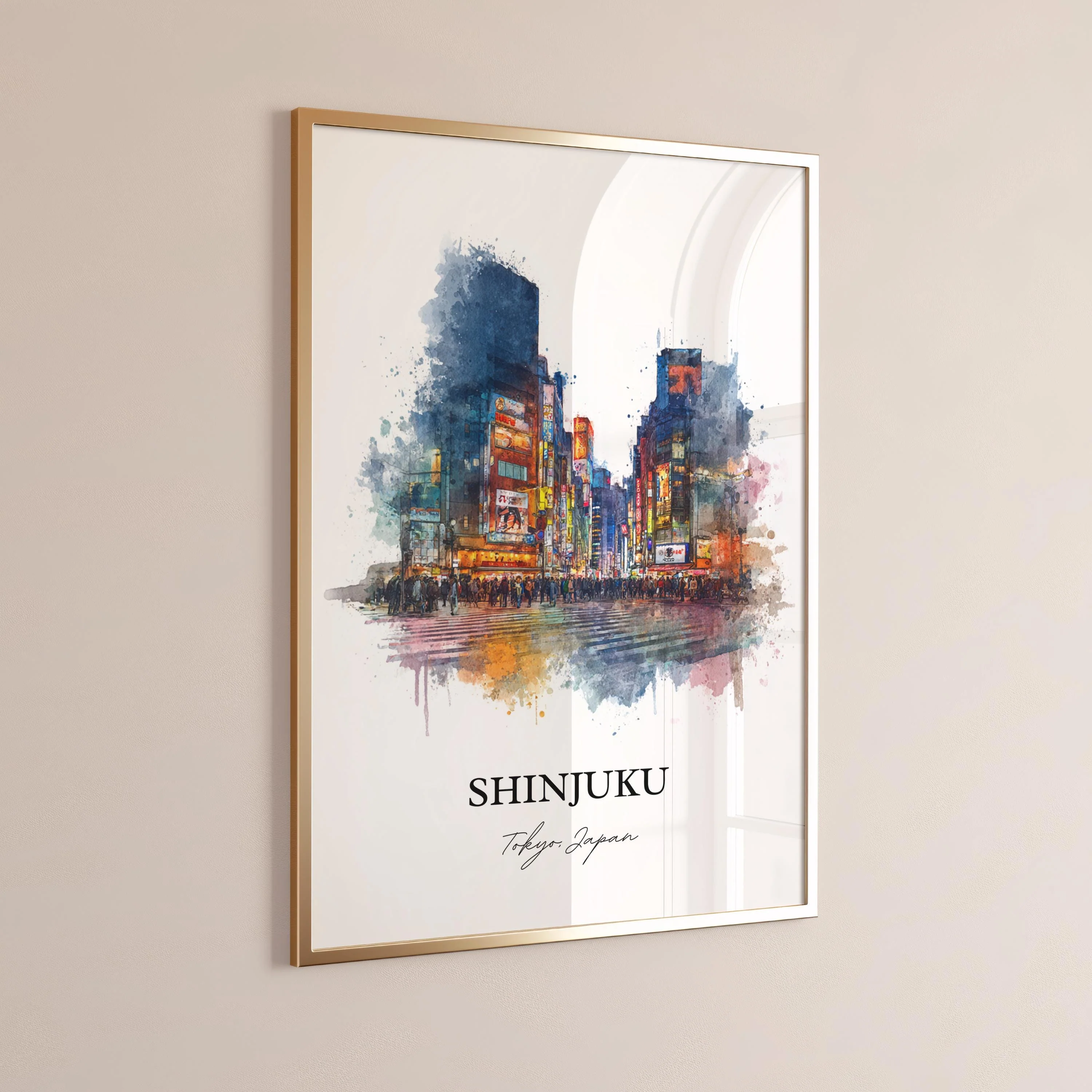 Shinjuku, Japan – Watercolor Art Print - Image 10